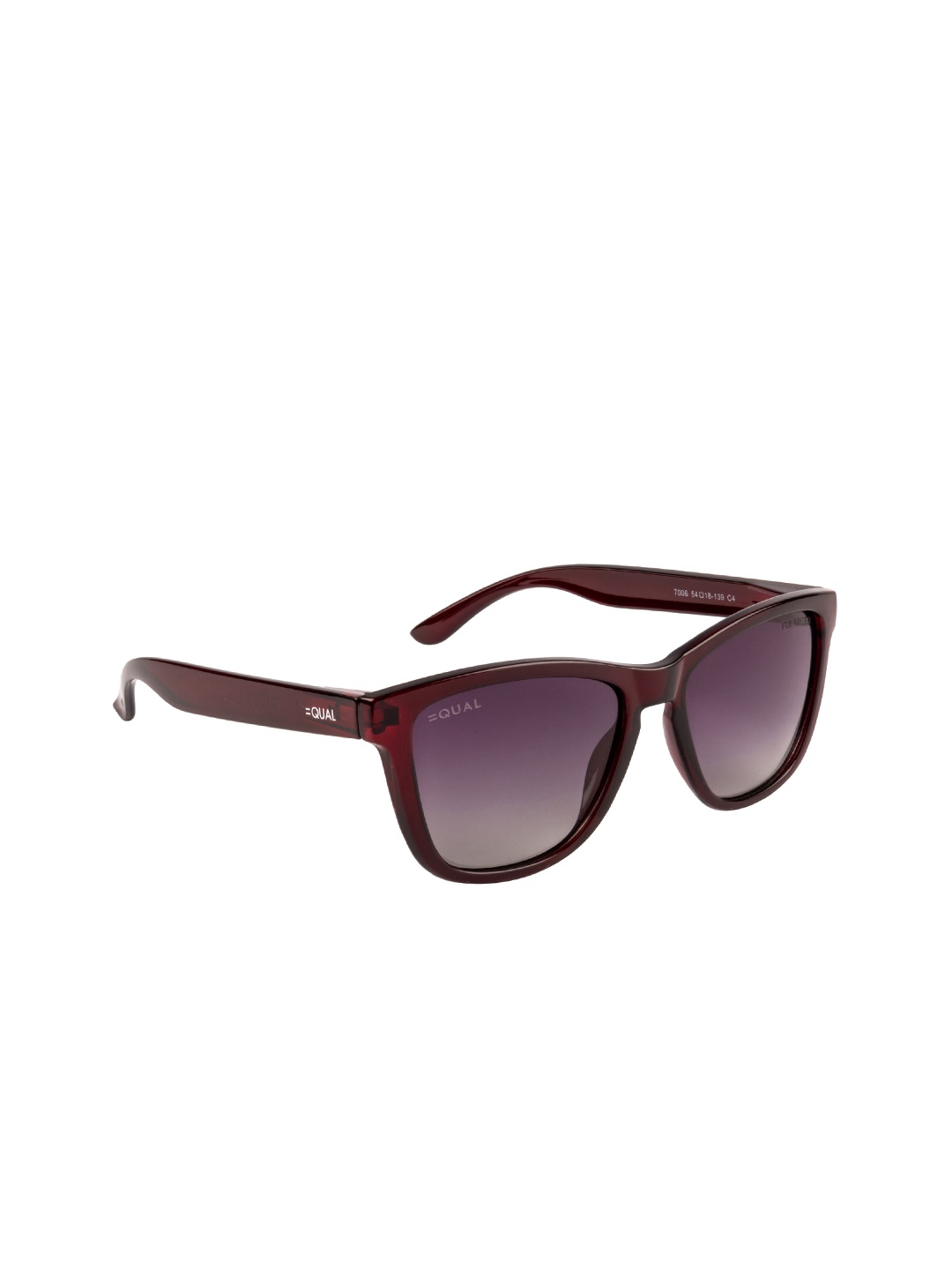

EQUAL Women Purple Lens & Purple Wayfarer Sunglasses with UV Protected Lens