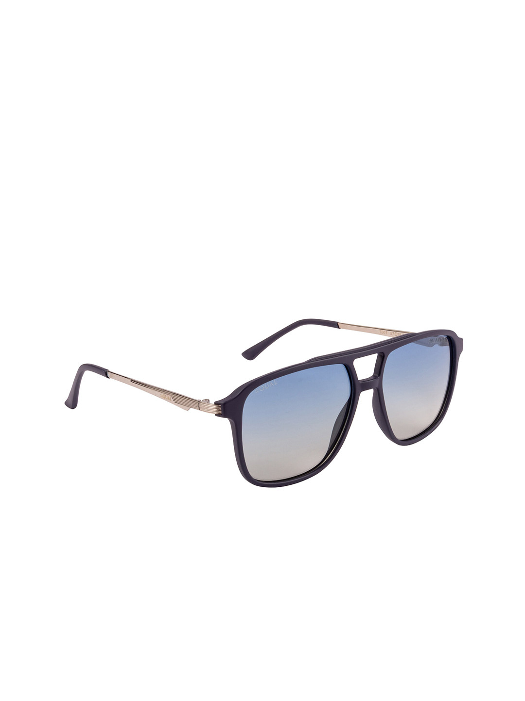 

EQUAL Unisex Blue Rectangle Sunglasses with UV Protected Lens