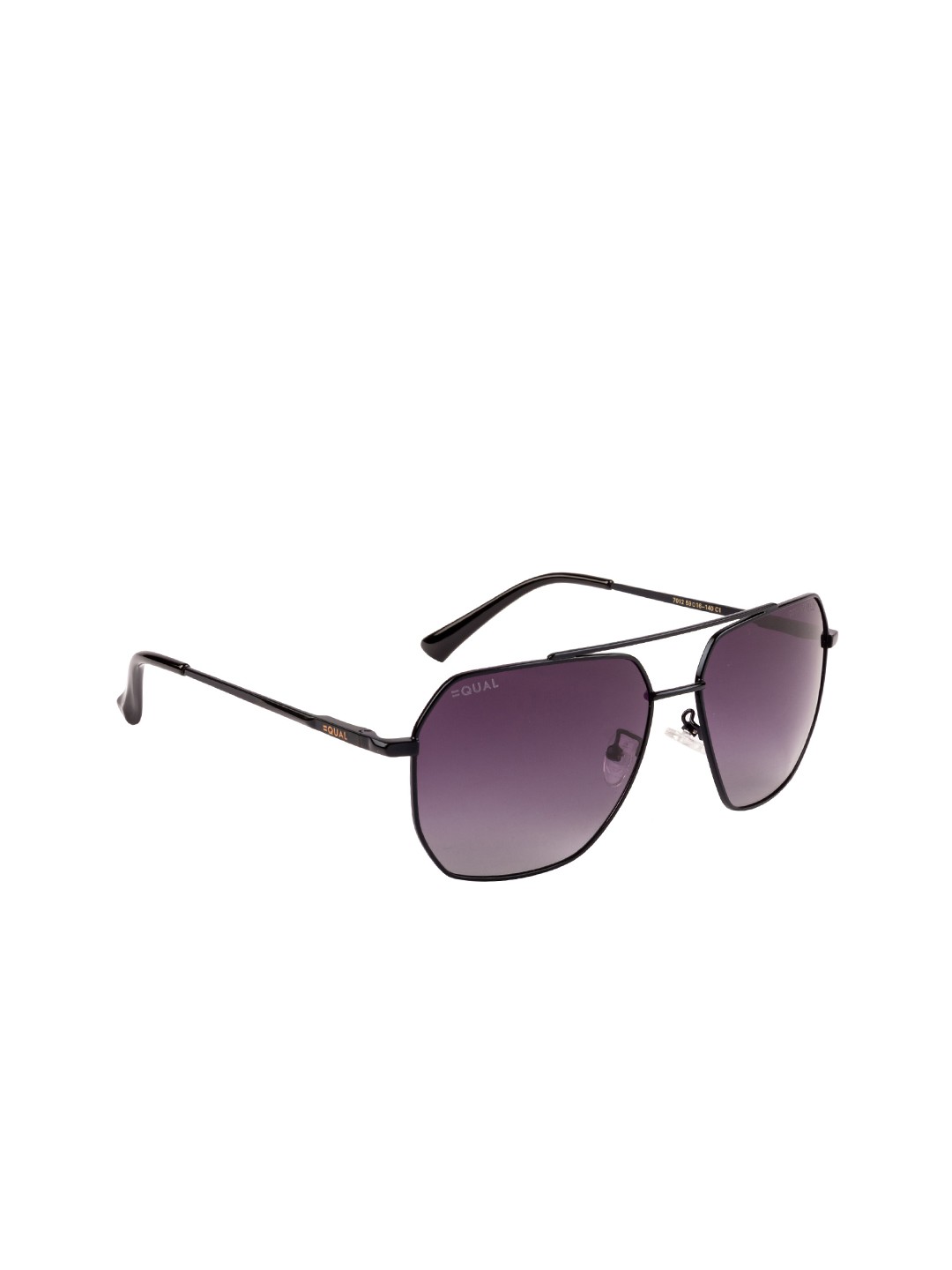 

EQUAL Unisex Purple Lens & Black Other Sunglasses with UV Protected Lens-7012 59016-140 C1