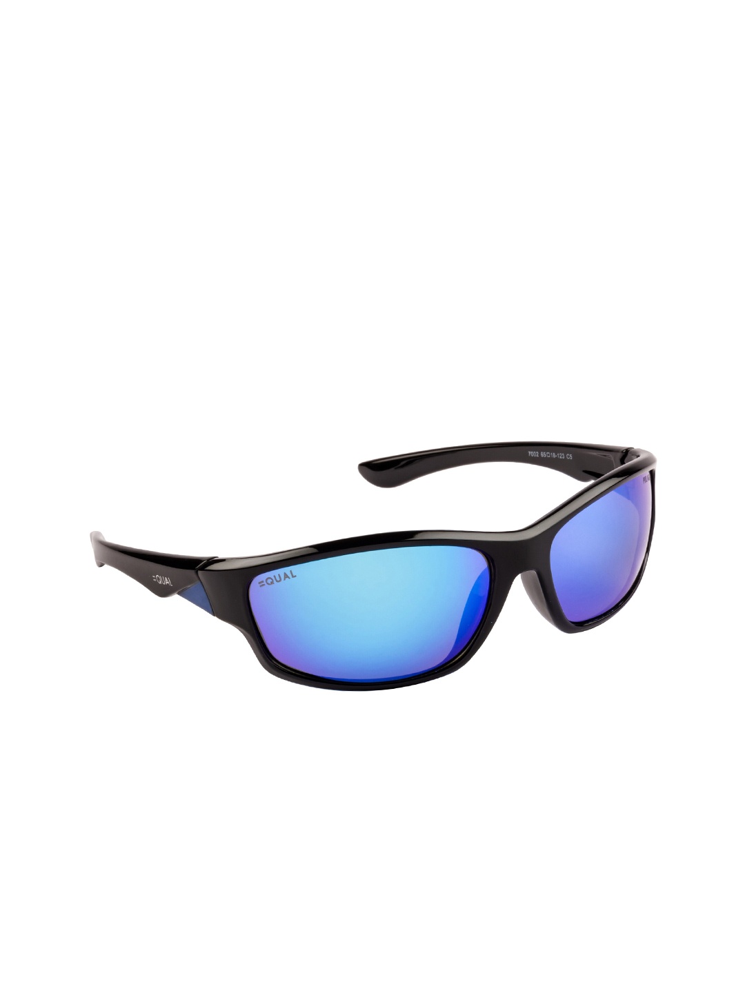 

EQUAL Unisex Blue Full Rim Sports Sunglasses 7002 65018-123 C5