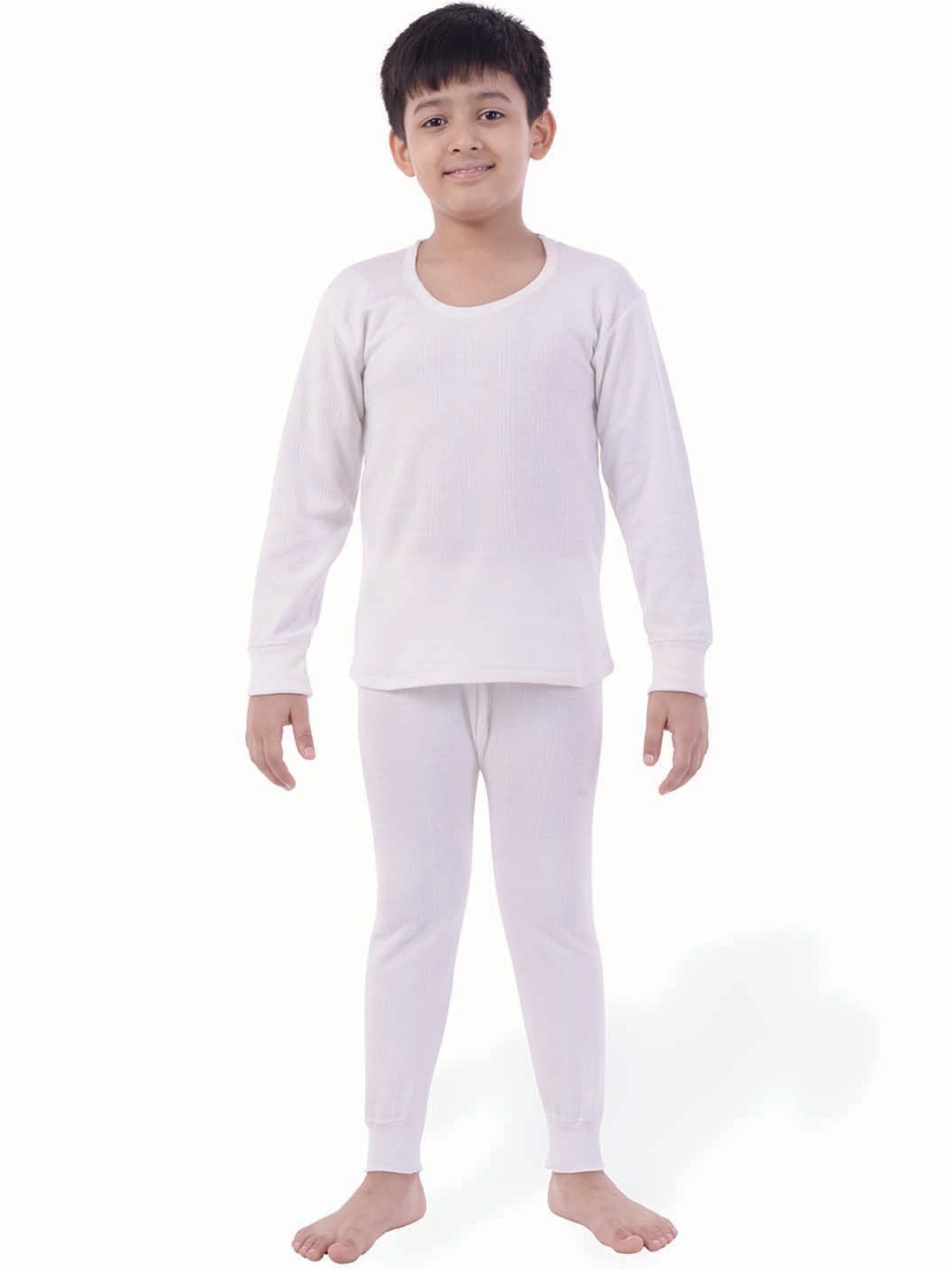 

Zoom Minimondo Kids White Striped Cotton Thermal Set