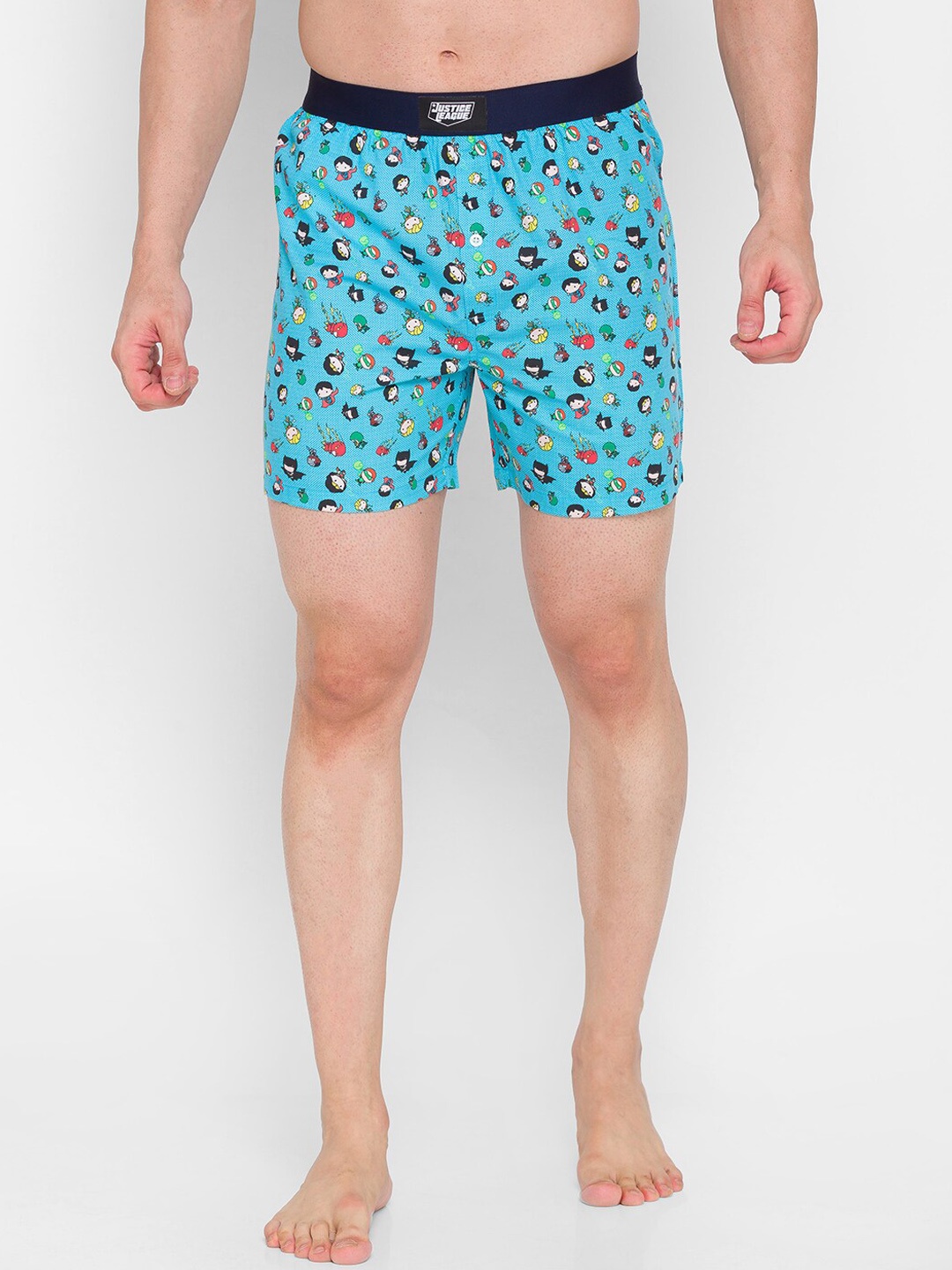 

Smugglerz Men Blue & Black Printed Comfort-Fit Boxers