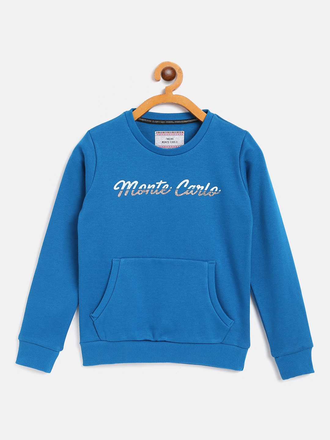 

Monte Carlo Girls Blue Brand Logo Print Sweatshirt