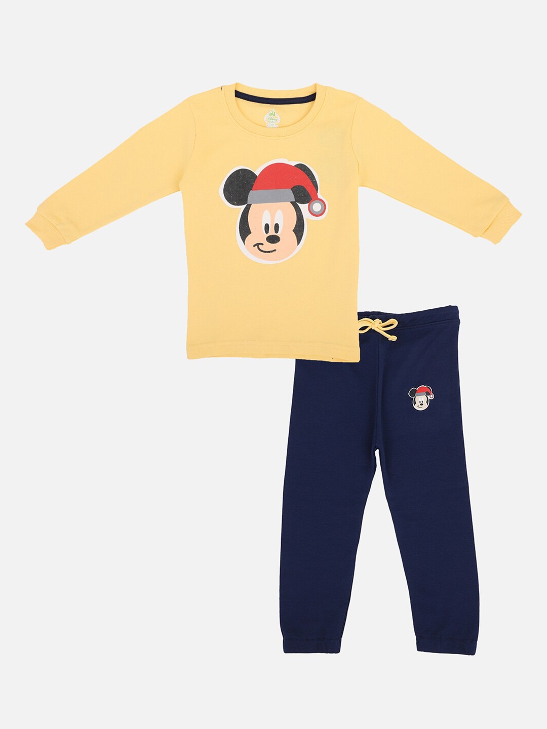 

Bodycare Kids Boys Mickey & Friends Printed T-shirt with Trousers, Yellow