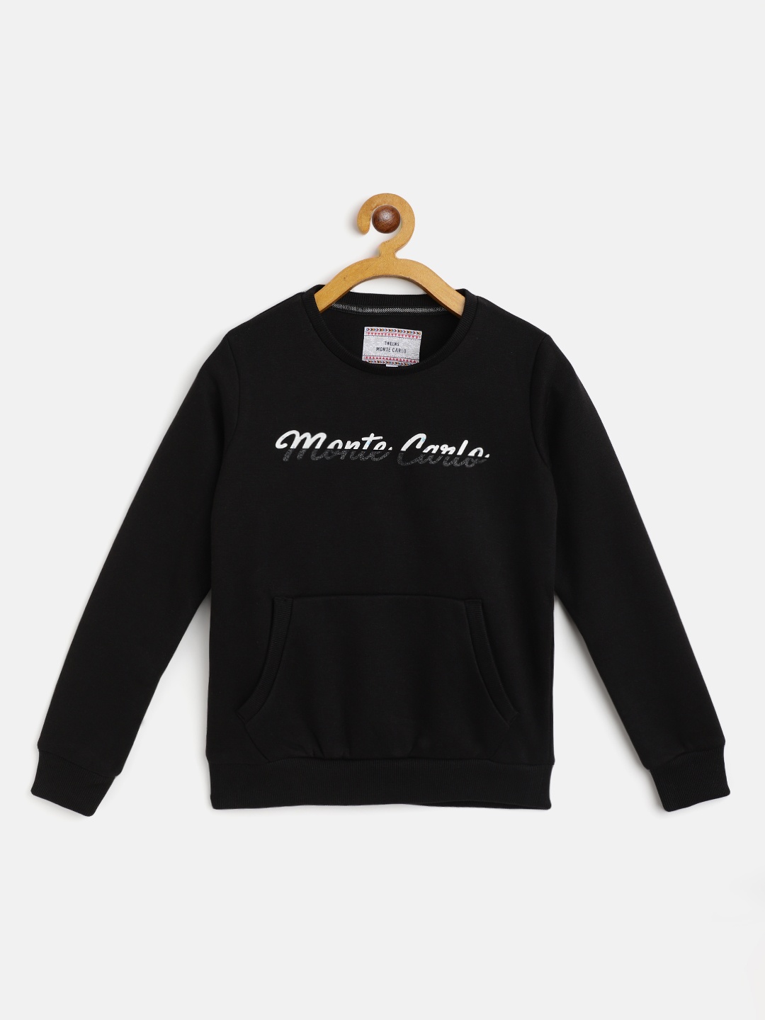 

Monte Carlo Girls Black & White Brand Logo Print Sweatshirt