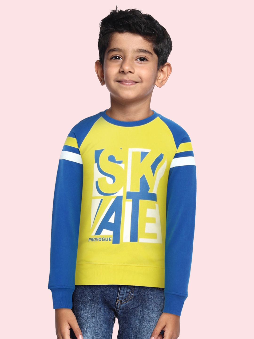 

Provogue Boys Yellow Printed Sweatshirt