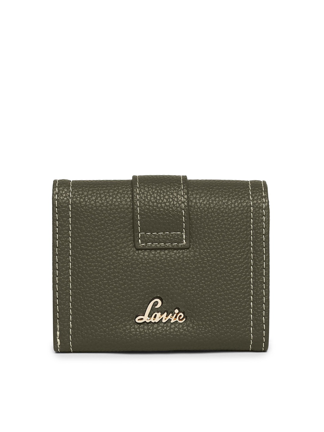 

Lavie Women Green Solid Three Fold Wallet