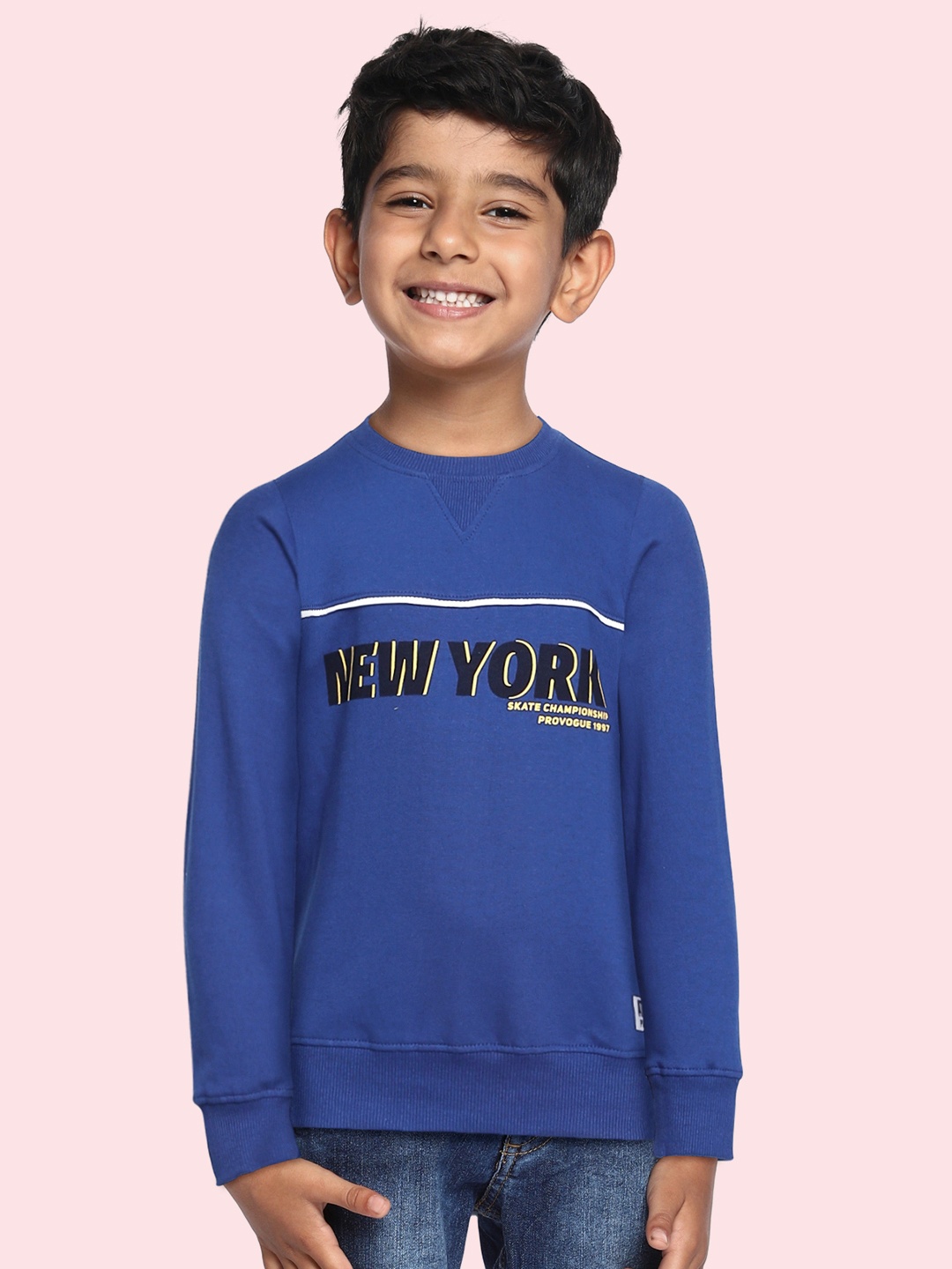 

Provogue Boys Blue Printed Sweatshirt
