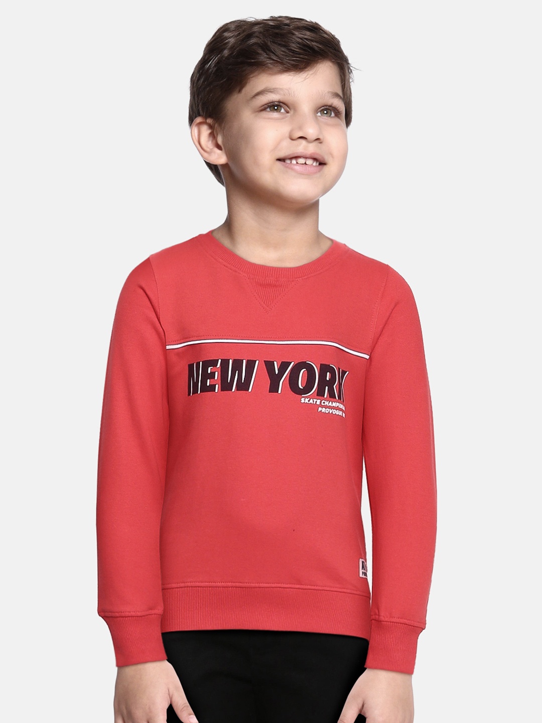 

Provogue Boys Red Printed Sweatshirt