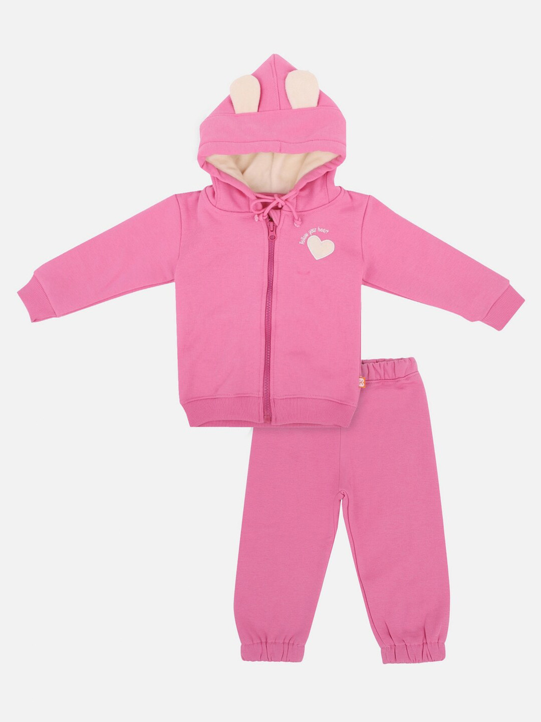 

Bodycare Kids Girls Pink & Cream Sweatshirts with Trousers