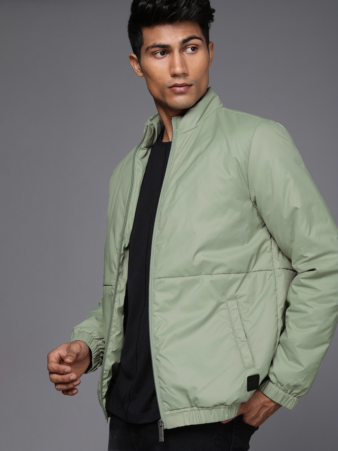 

WROGN Men Green Bomber Jacket