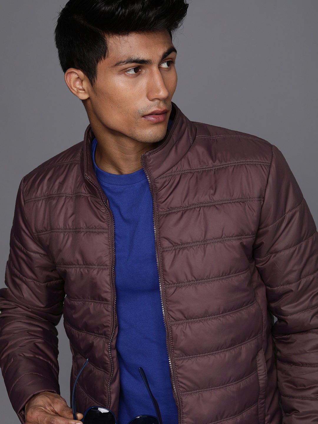 

WROGN Men Brown Padded Jacket