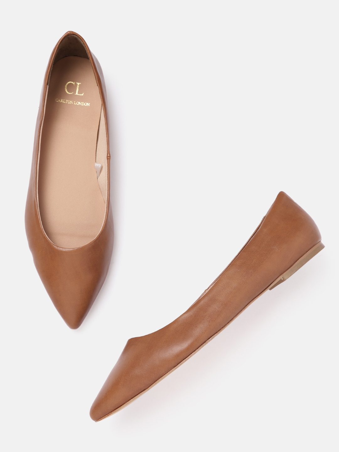 

Carlton London Women Brown Solid Ballerinas