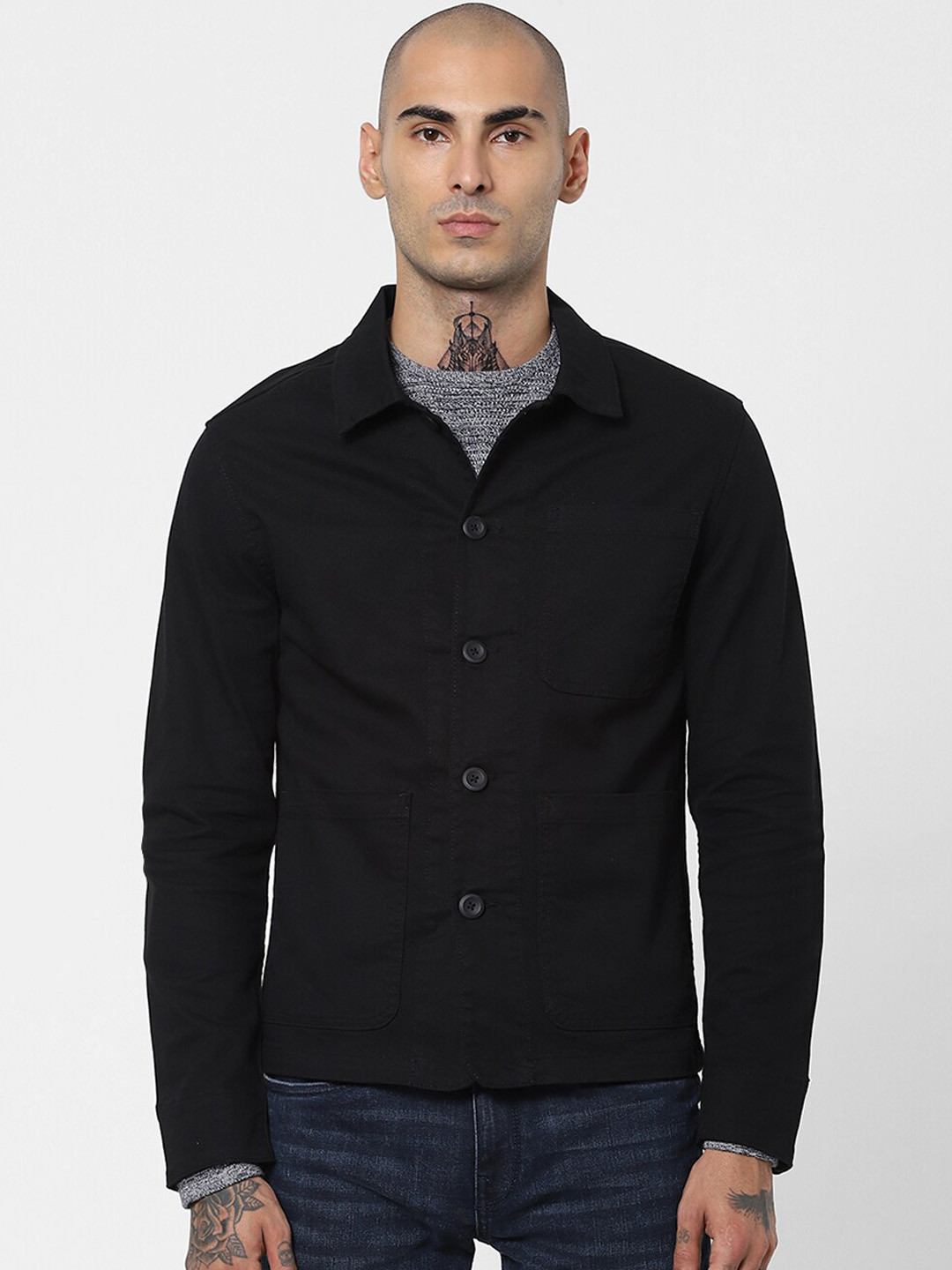 

Jack & Jones Men Black Tailored Jacket