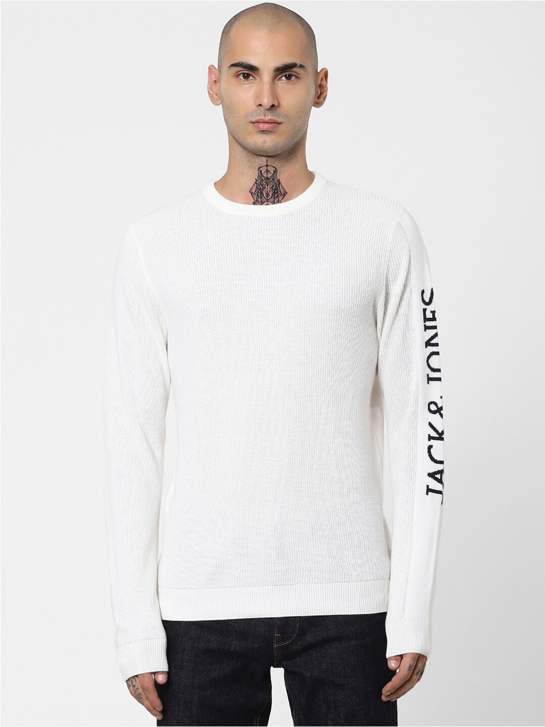 

Jack & Jones Men White Pullover