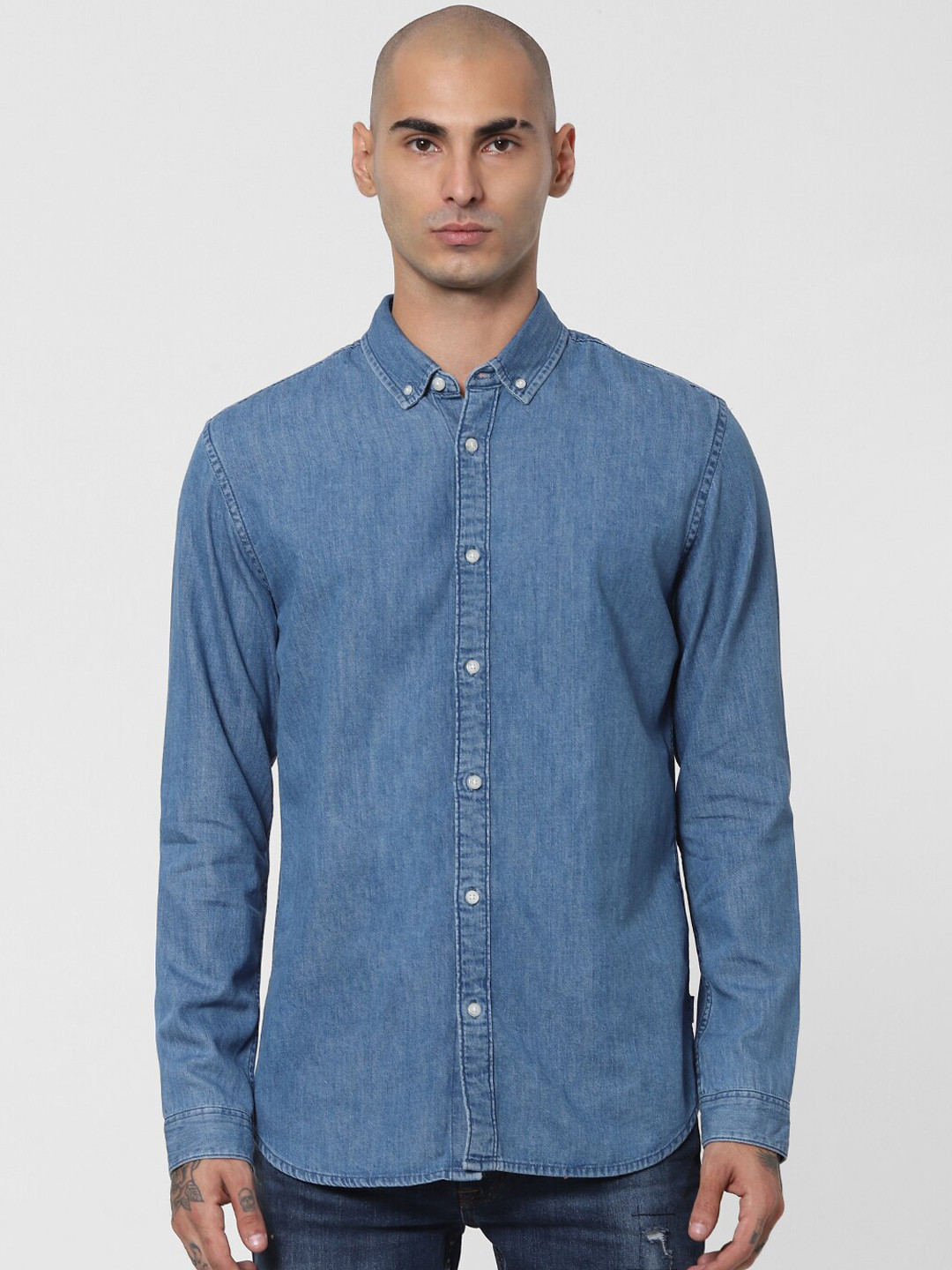 

Jack & Jones Men Blue Opaque Casual Shirt
