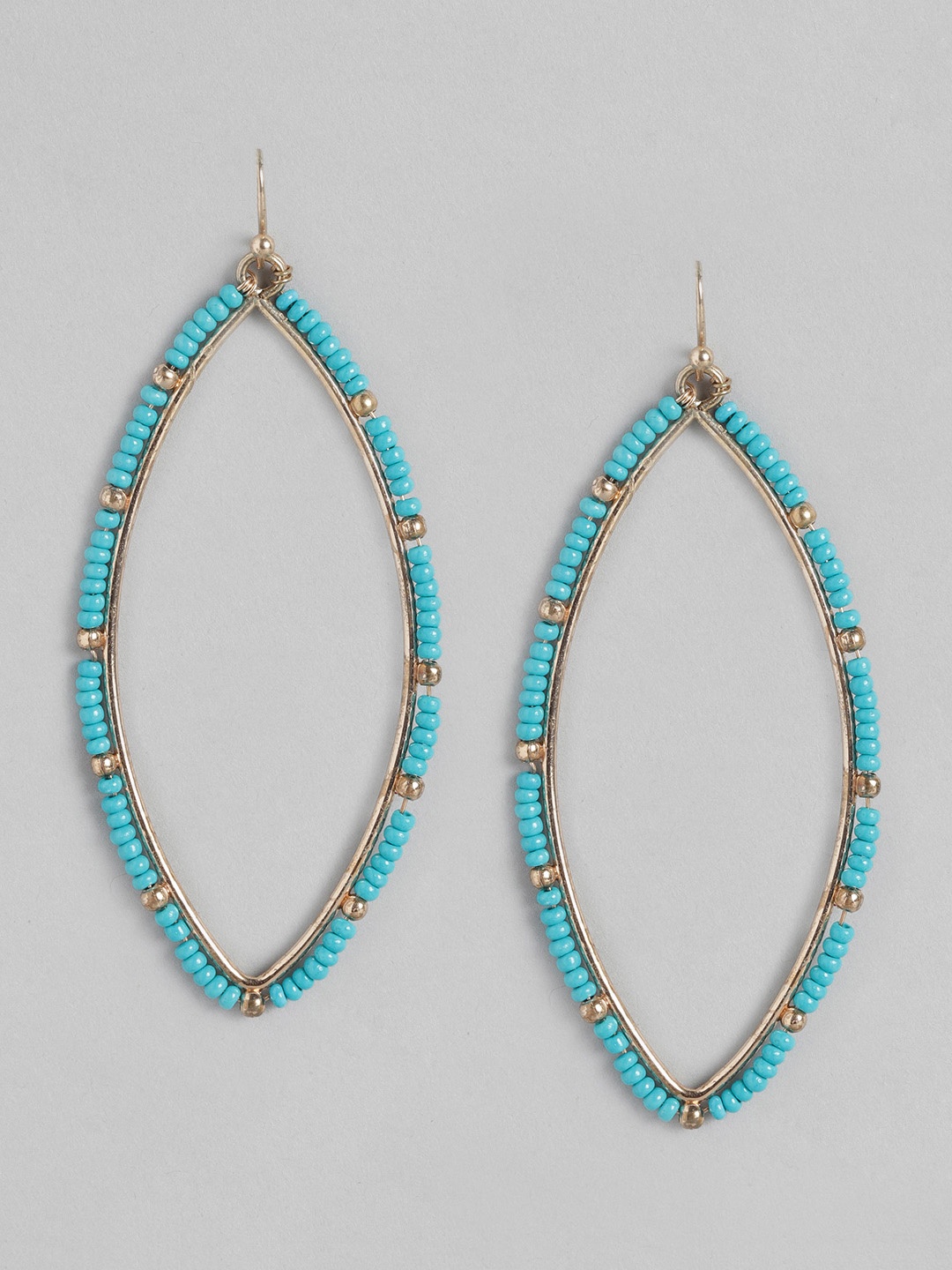 

RICHEERA Turquoise Blue Contemporary Drop Earrings