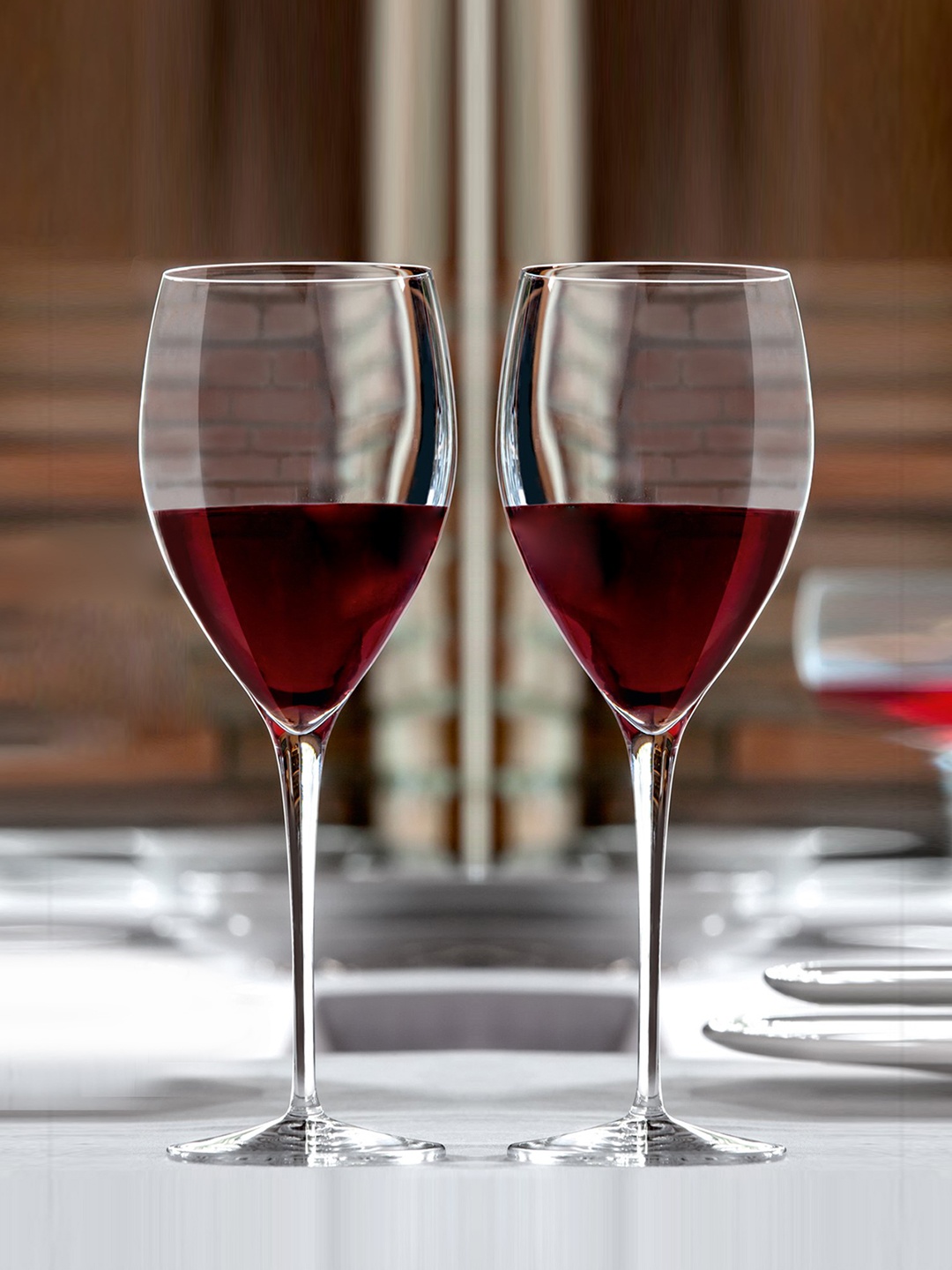 

Luigi Bormioli Set Of 2 Transparent Glass Small Wine Glass