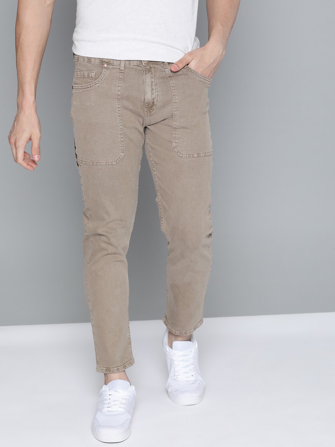 

Mast & Harbour Men Brown Slim Fit High-Rise Stretchable Jeans