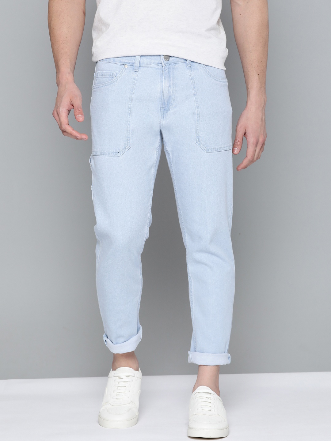 

Mast & Harbour Men Blue Tapered Fit Stretchable Jeans
