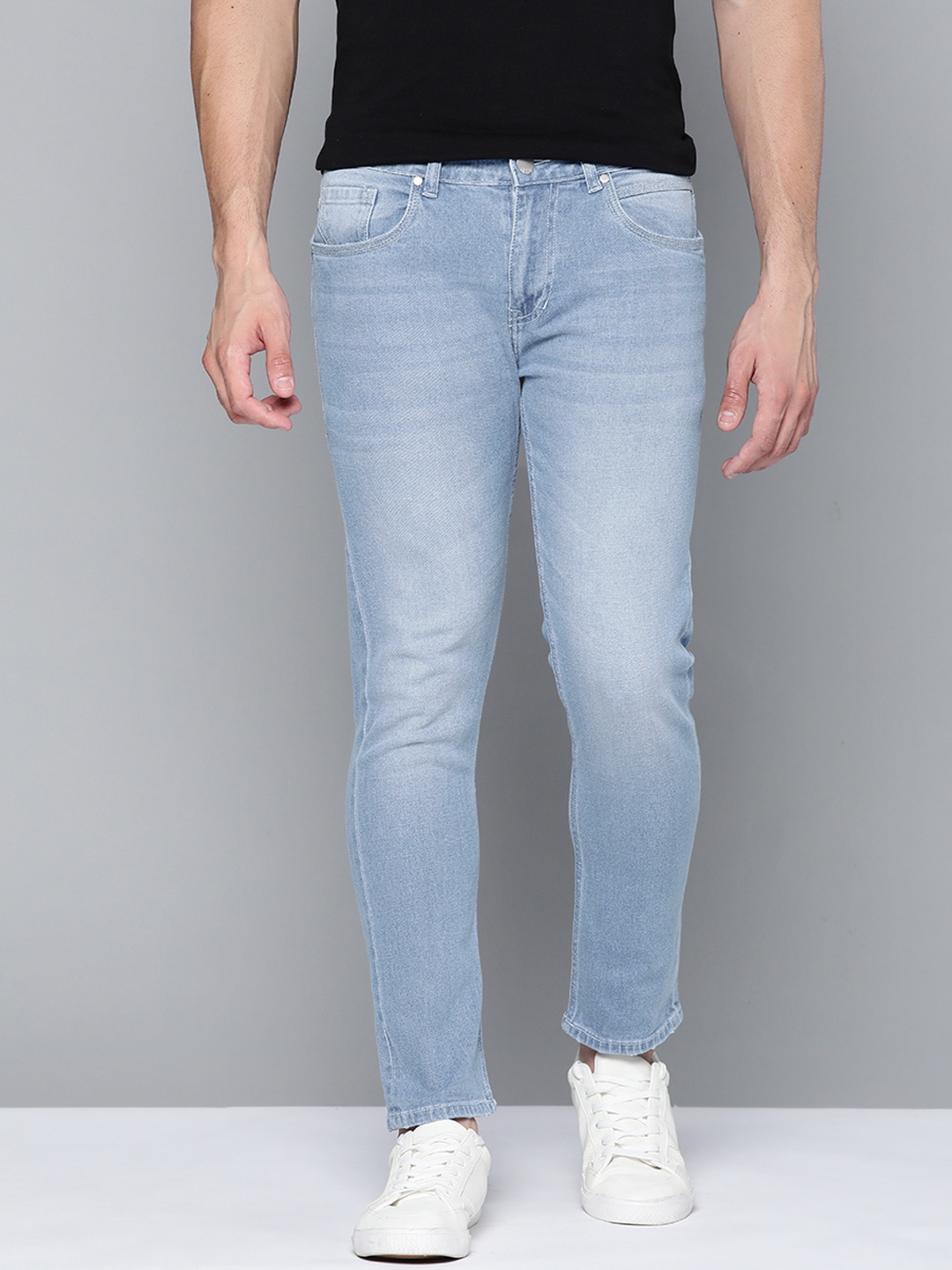 

Mast & Harbour Men Blue Skinny Fit Light Fade Stretchable Jeans