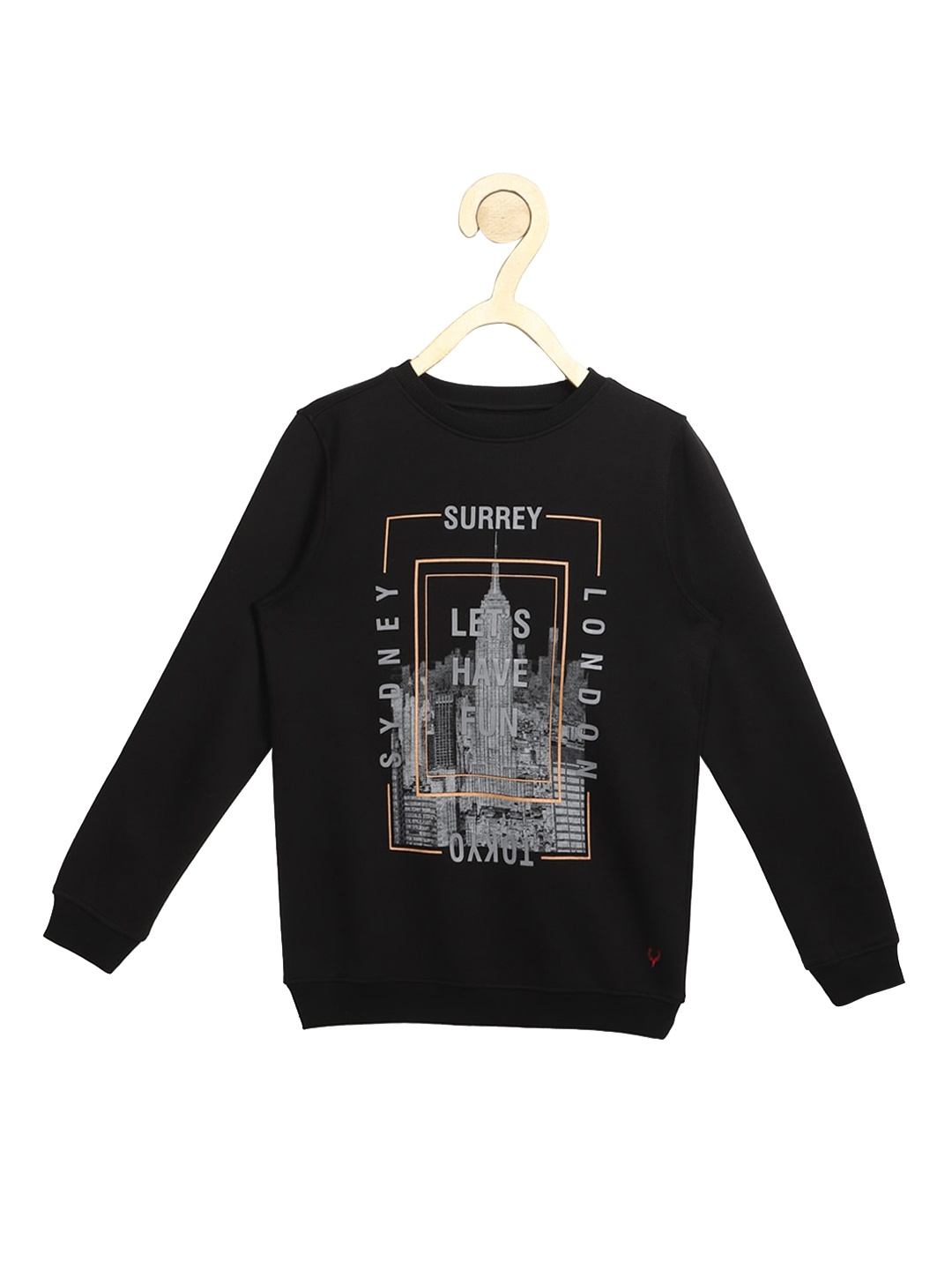 

Allen Solly Junior Boys Black Printed Sweatshirt