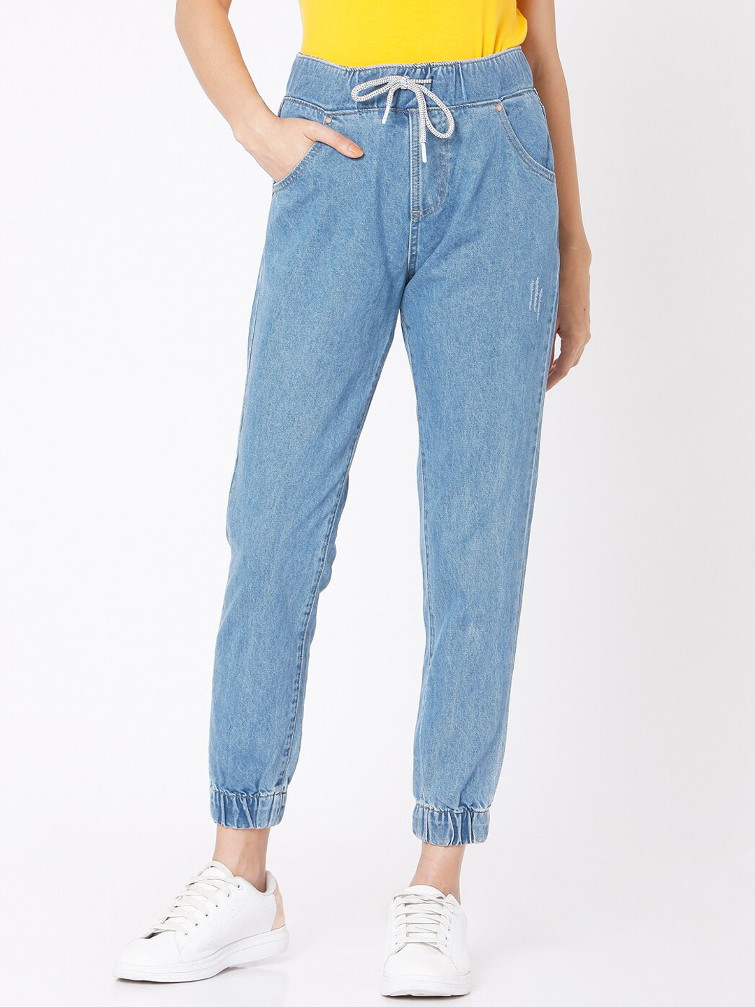 

SPYKAR Women Blue Relaxed Fit High-Rise Jeans