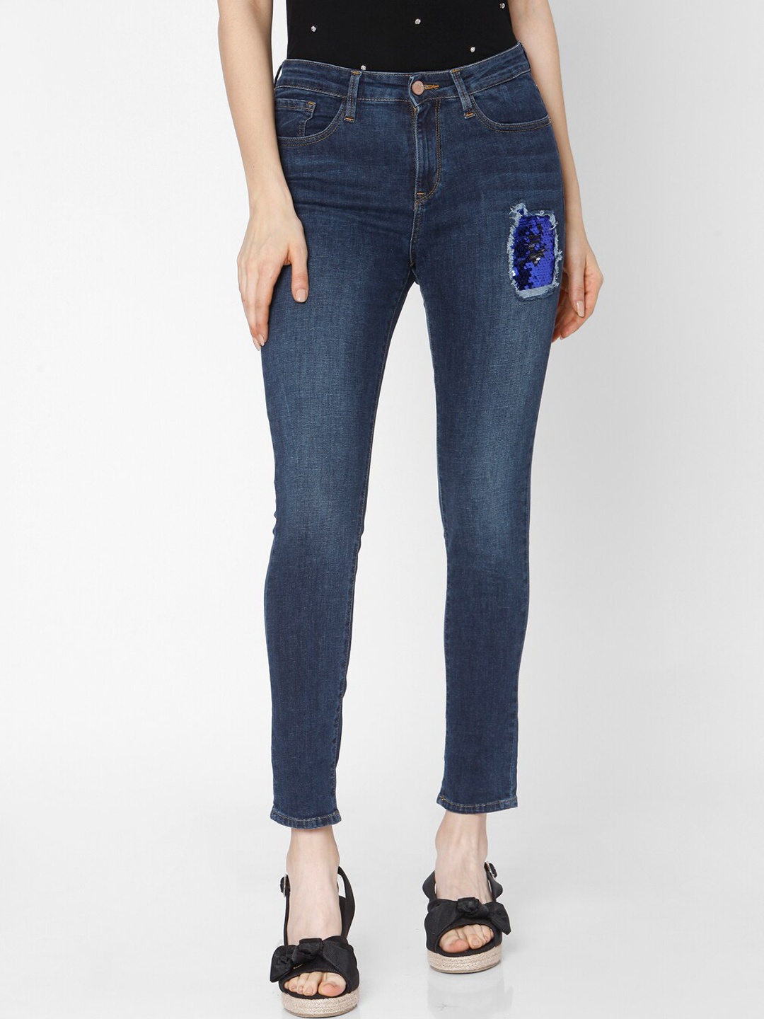 

SPYKAR Women Blue Skinny Fit Light Fade Jeans
