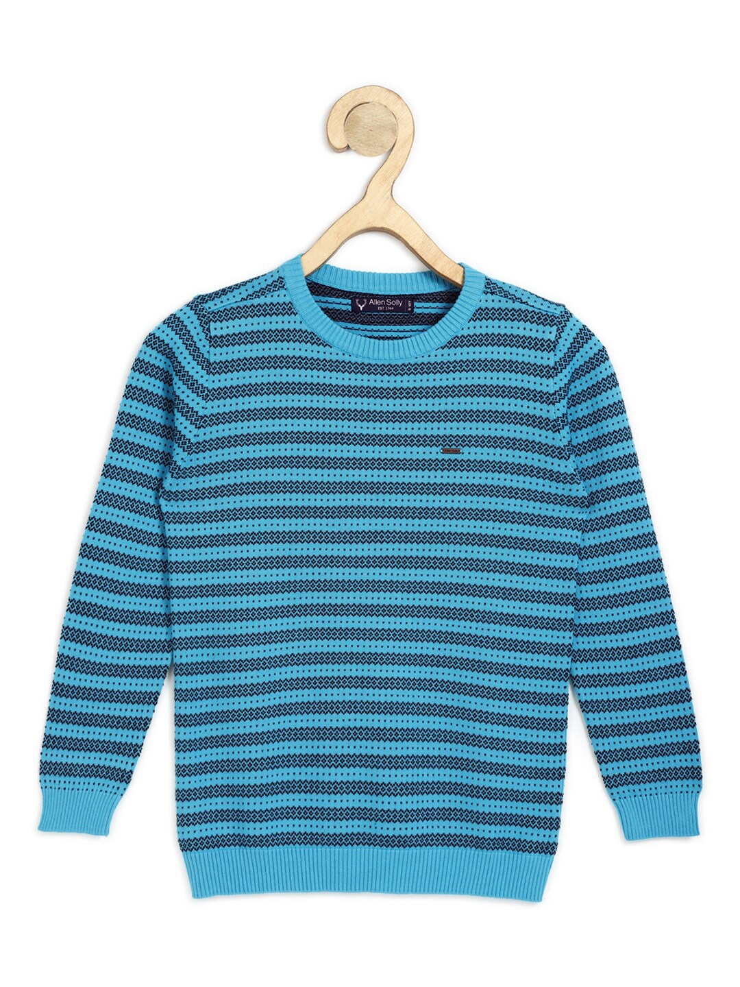 

Allen Solly Junior Boys Blue Striped Pullover