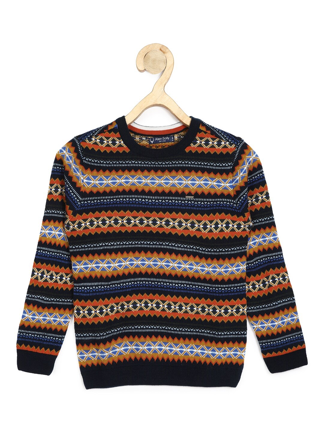 

Allen Solly Junior Boys Multi Striped Sweater, Blue