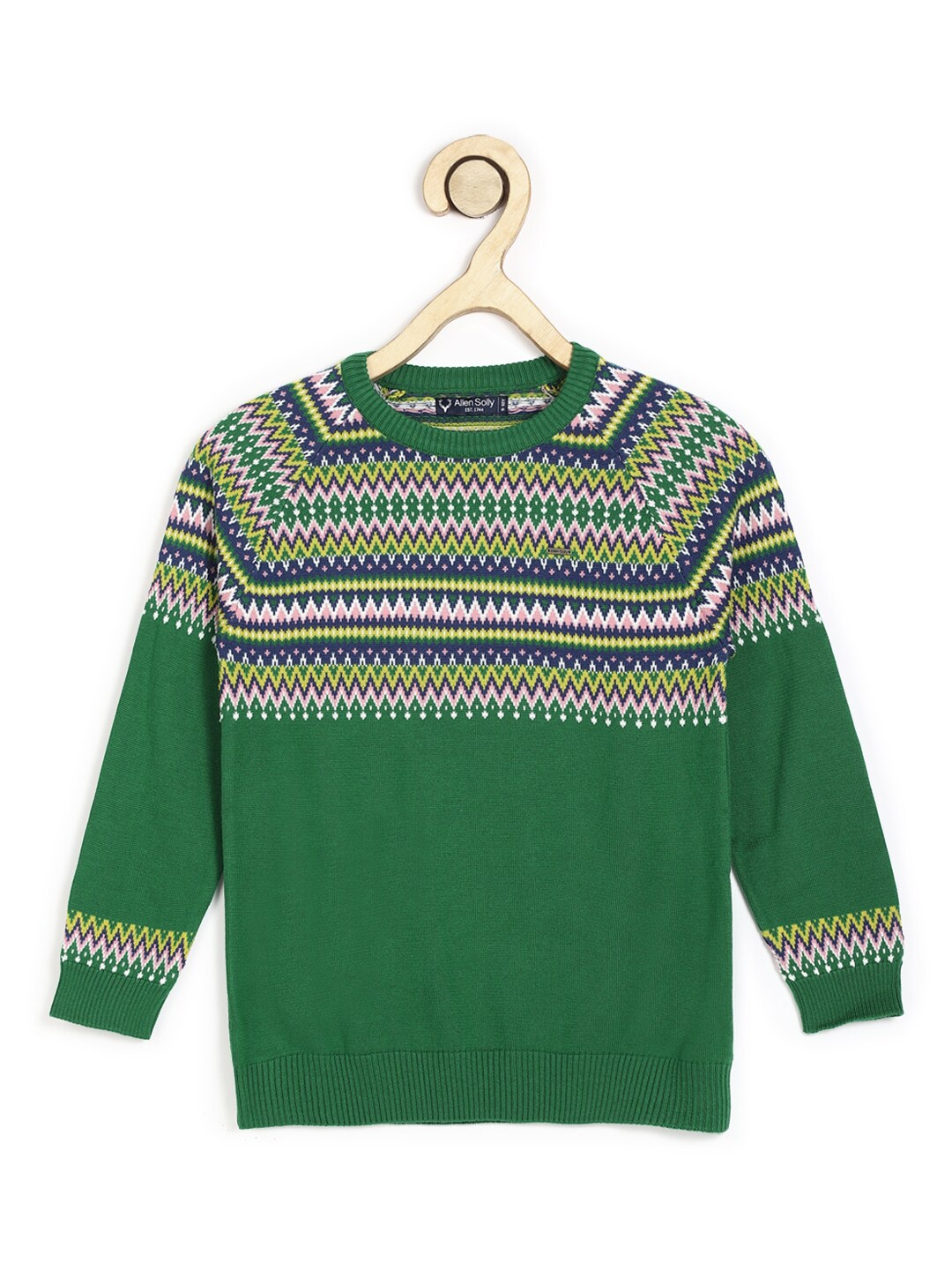 

Allen Solly Junior Boys Green Striped Sweater