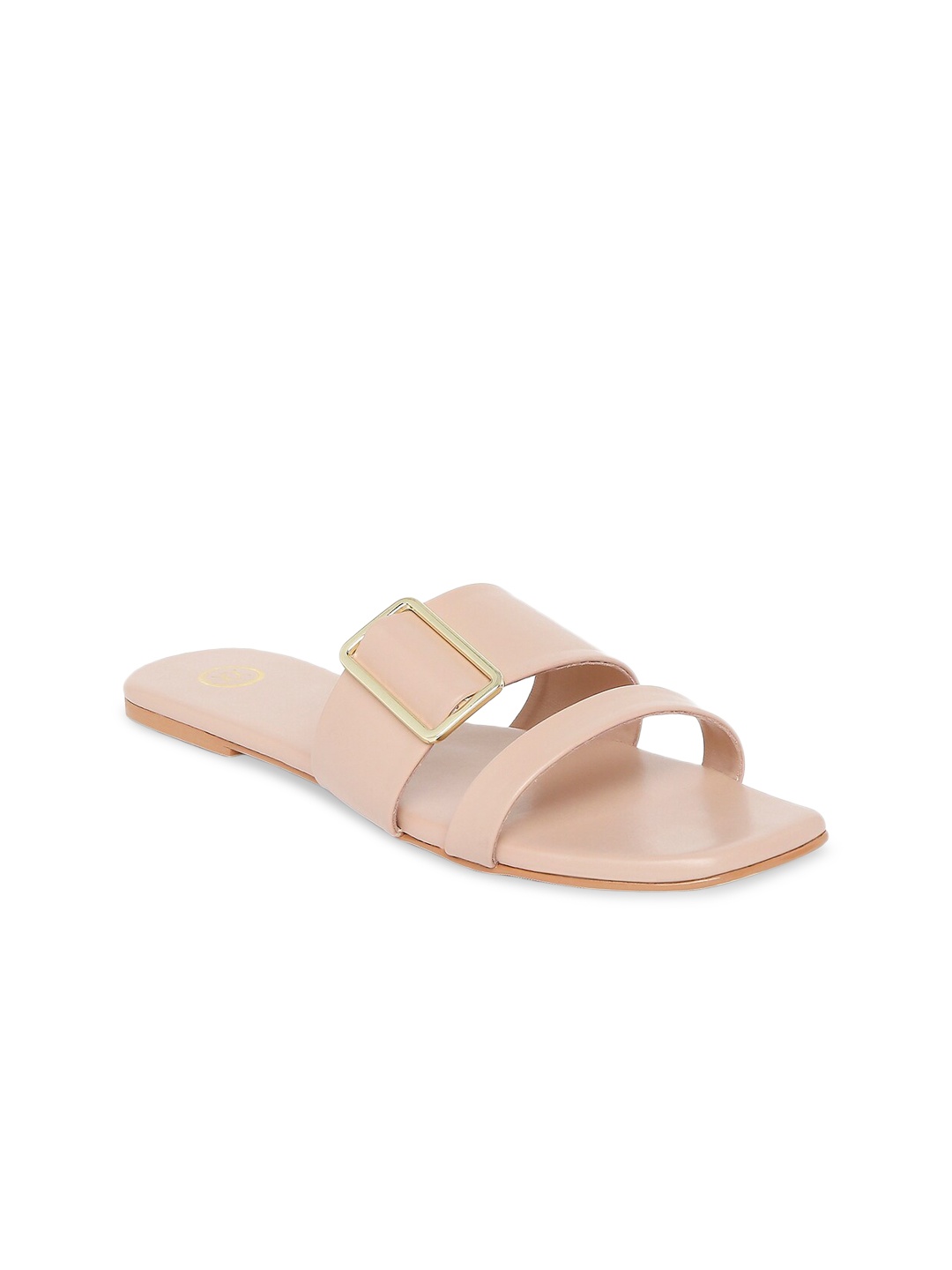 

20Dresses Women Pink Open Toe Flats With Buckles