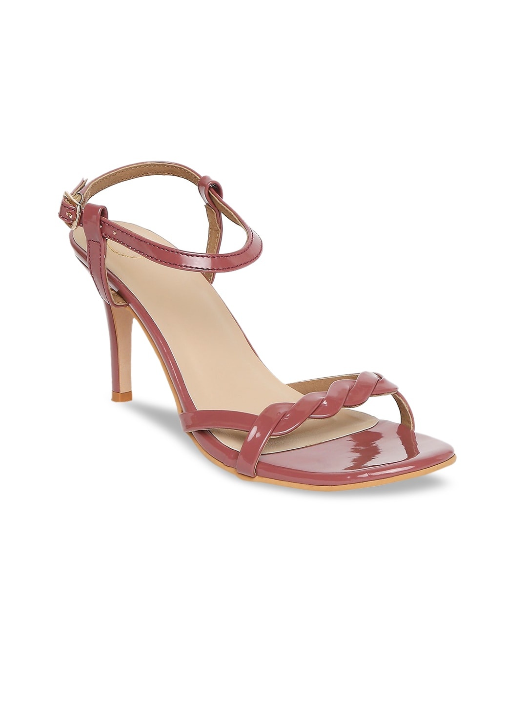 

20Dresses Women Peach-Coloured Leather Stilettos