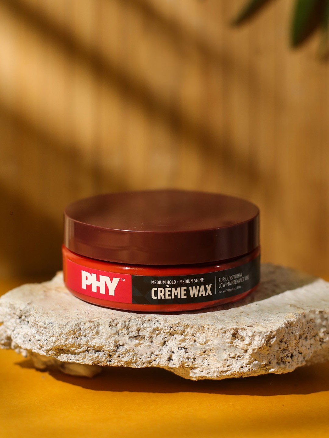 

Phy Men Medium Hold & Medium Shine Creme Wax Hair Gel 100g, Brown