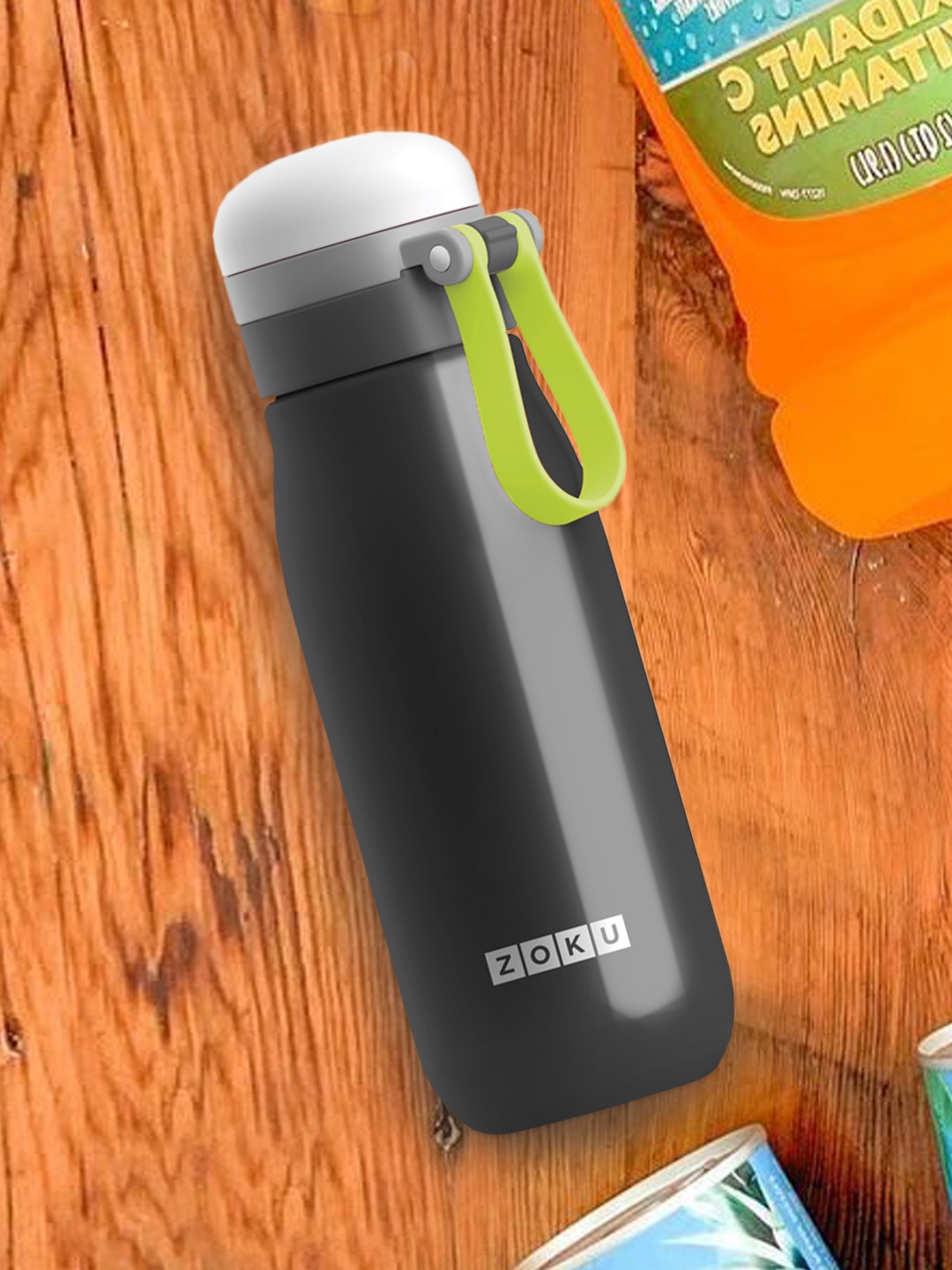 

ZOKU Black Ultralight Stainless Steel Bottle - 500 ml