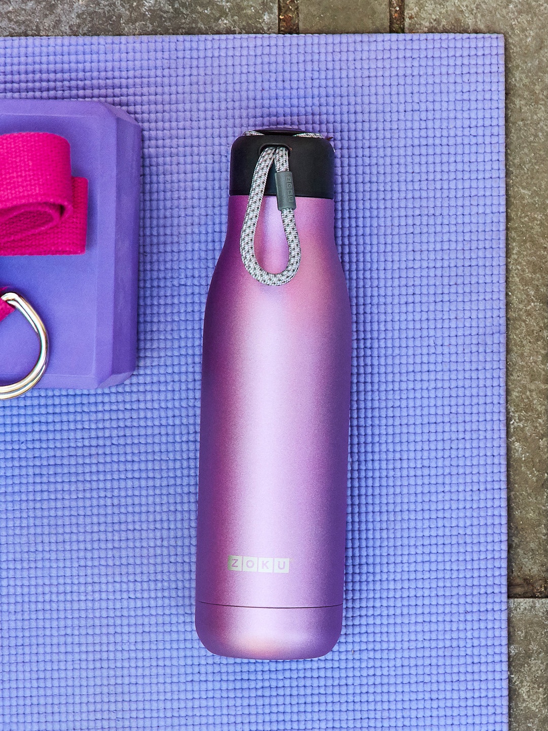 

ZOKU Purple Vaccum insulated Stainless Steel Bottle 500 ml