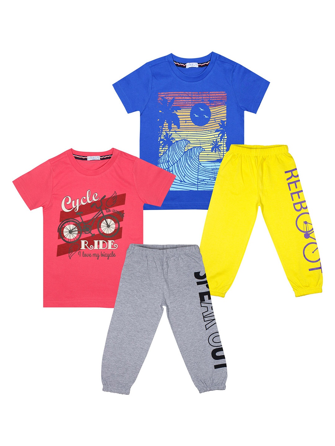 

Luke & Lilly Boys Pack of 2 Blue & Red Printed T-shirt