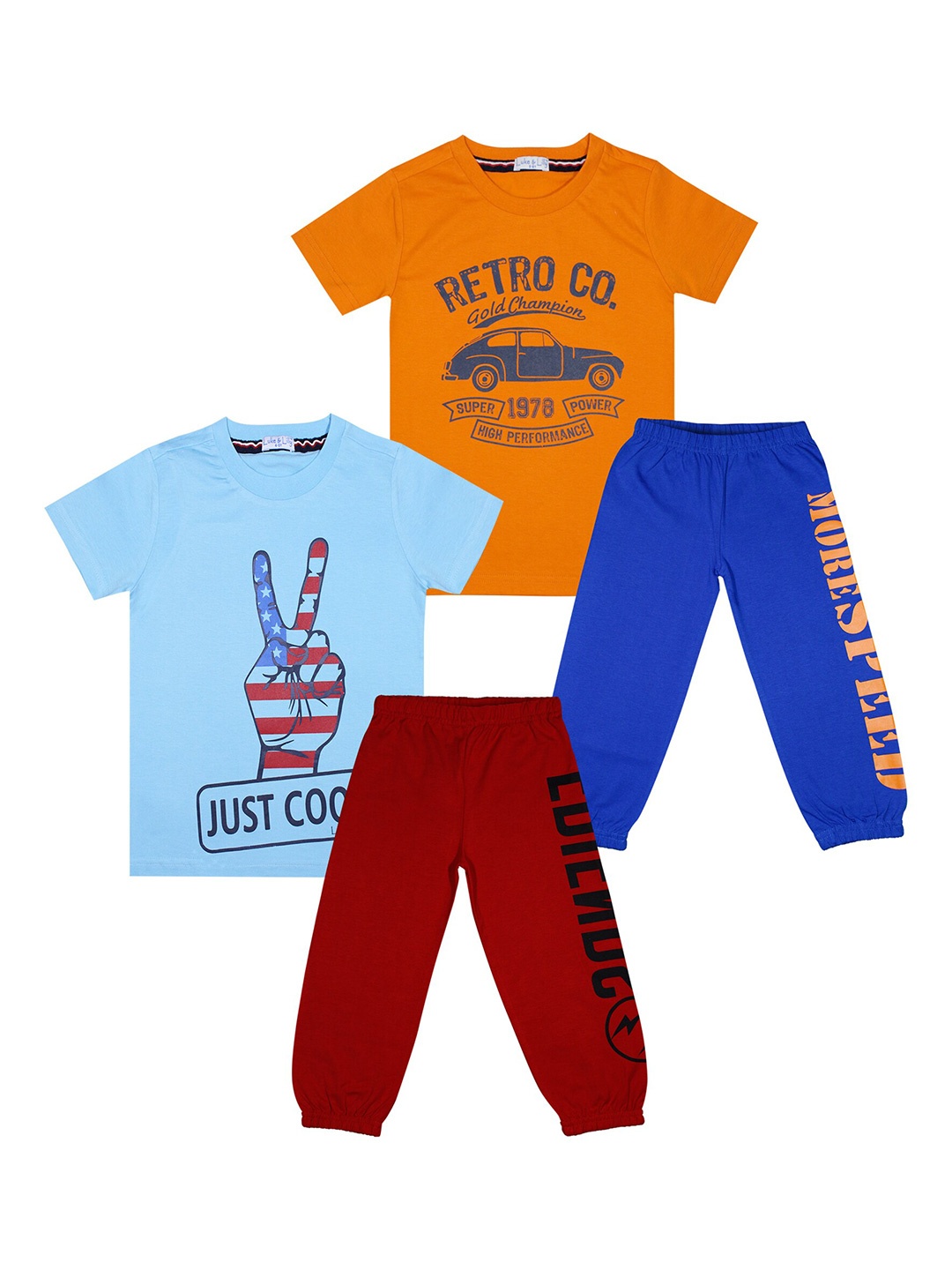 

Luke & Lilly Boys Pack of 2 Printed T-shirt with Pyjamas, Blue