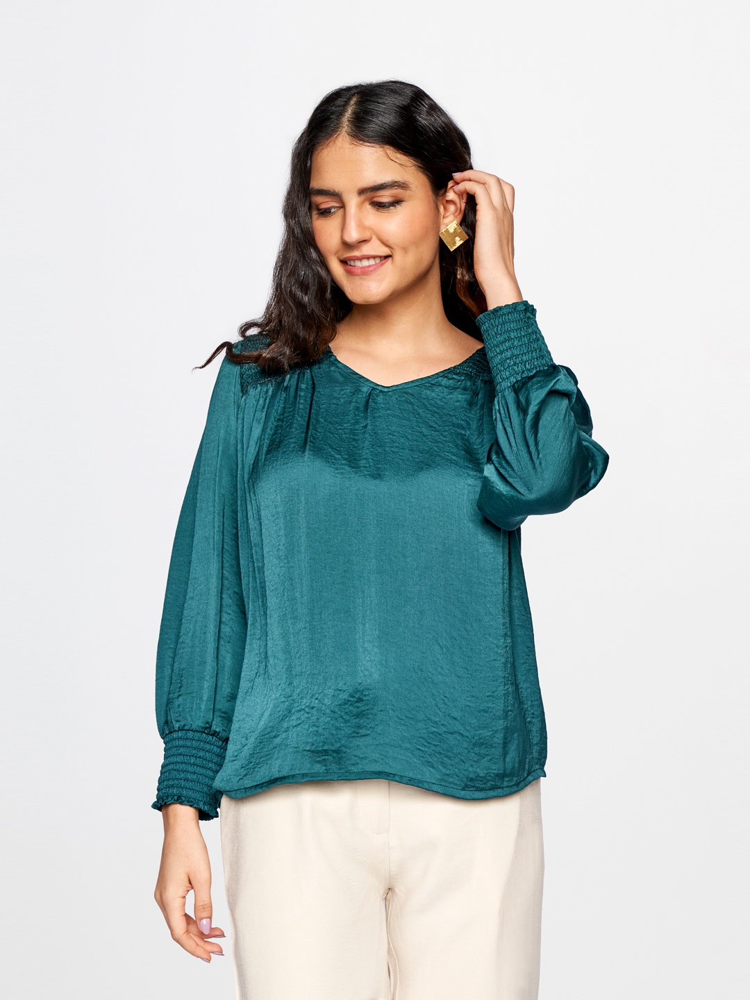 AND Sea Green Regular Top