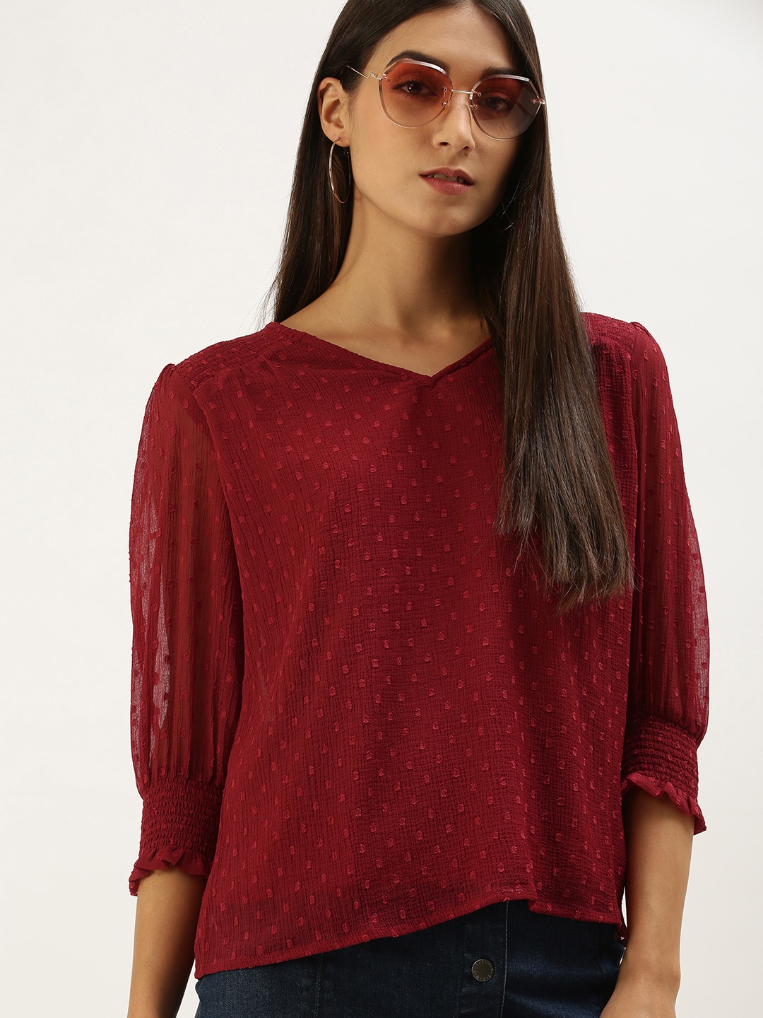 

AND Rust Red Regular Top