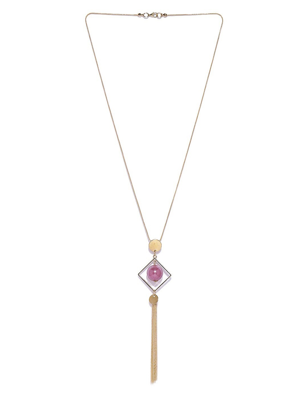 

Blisscovered Gold-Toned & Pink Gold-Plated Chain