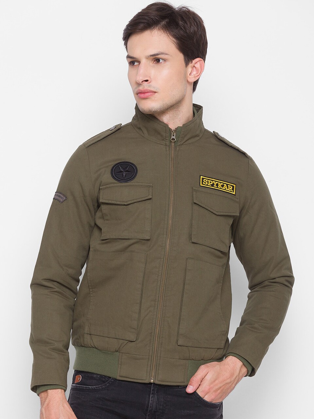 

SPYKAR Men Green Tailored Jacket
