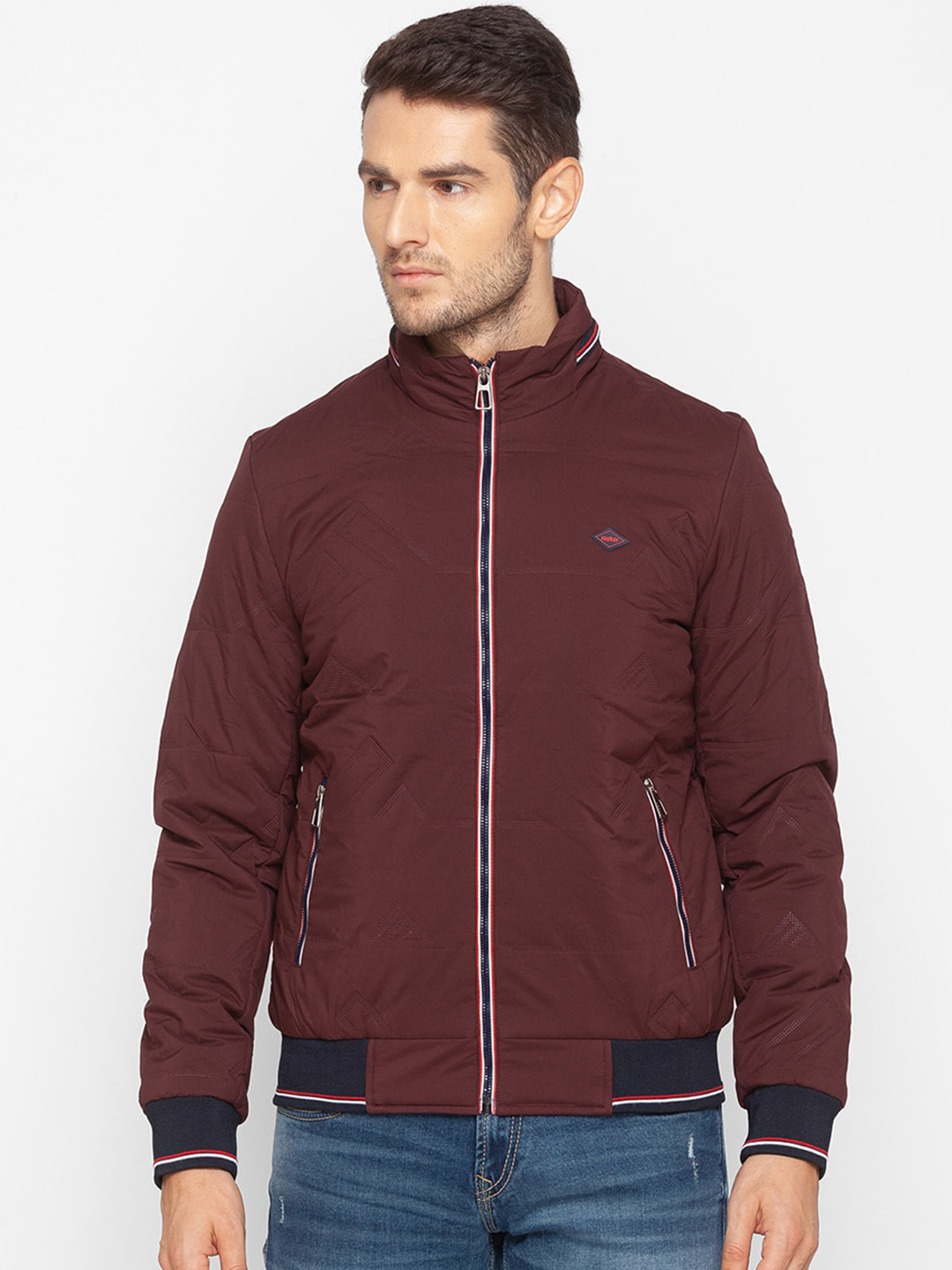 

SPYKAR Men Red Bomber Jacket