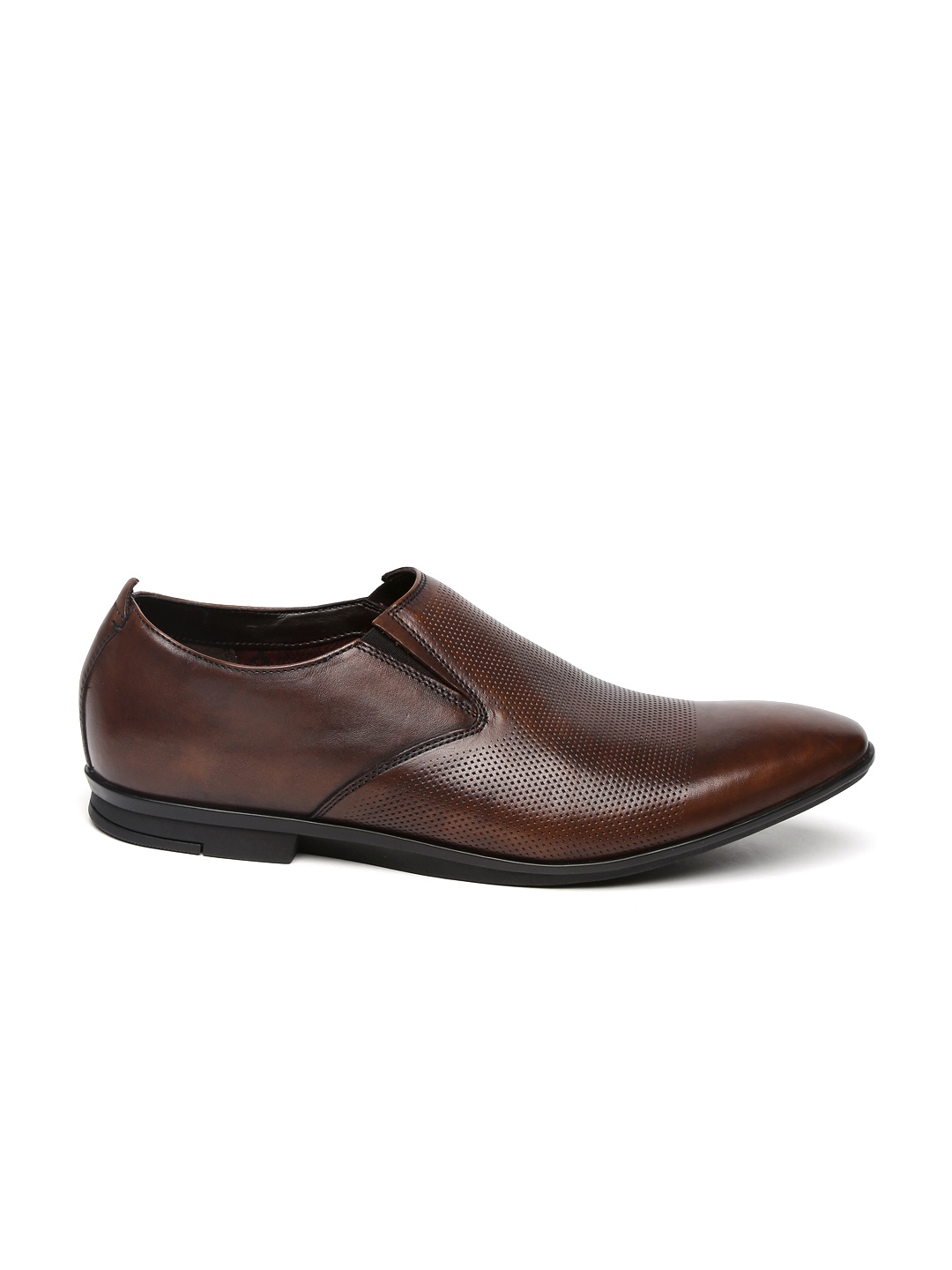 

Clarks Men Brown Leather Slip-Ons
