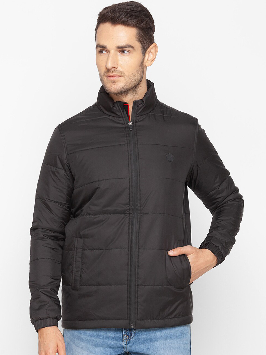 

SPYKAR Men Black Padded Jacket