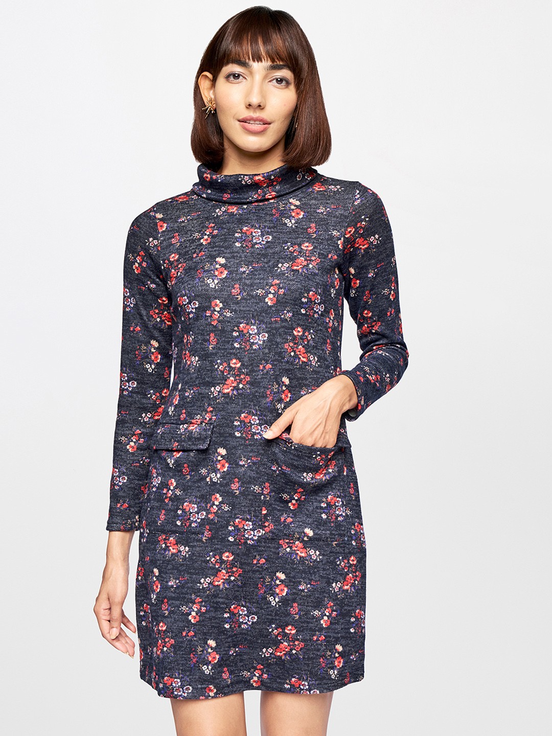 

AND Multicoloured Floral Bodycon Dress, Multi