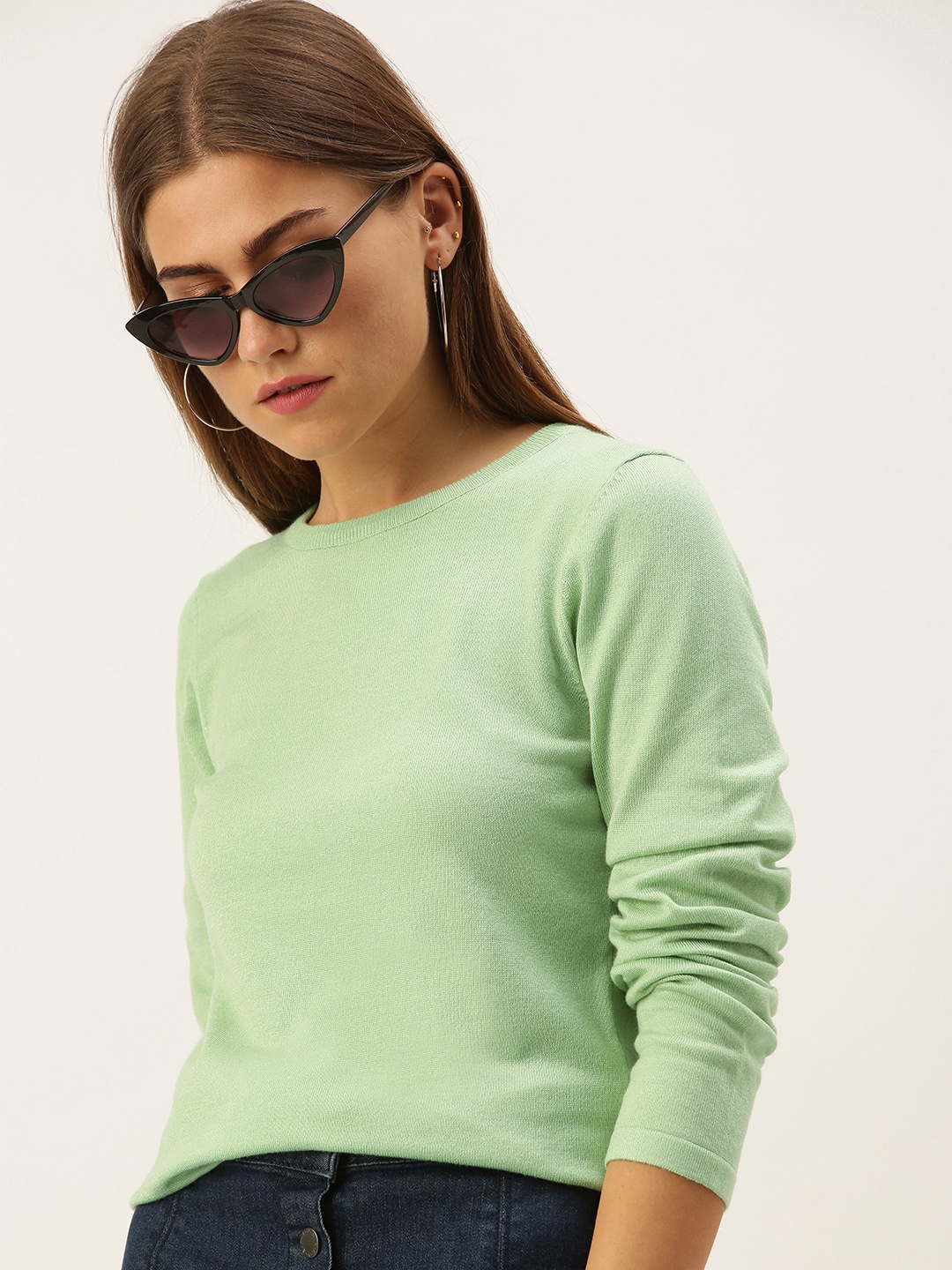 

AND Women Green Pullover