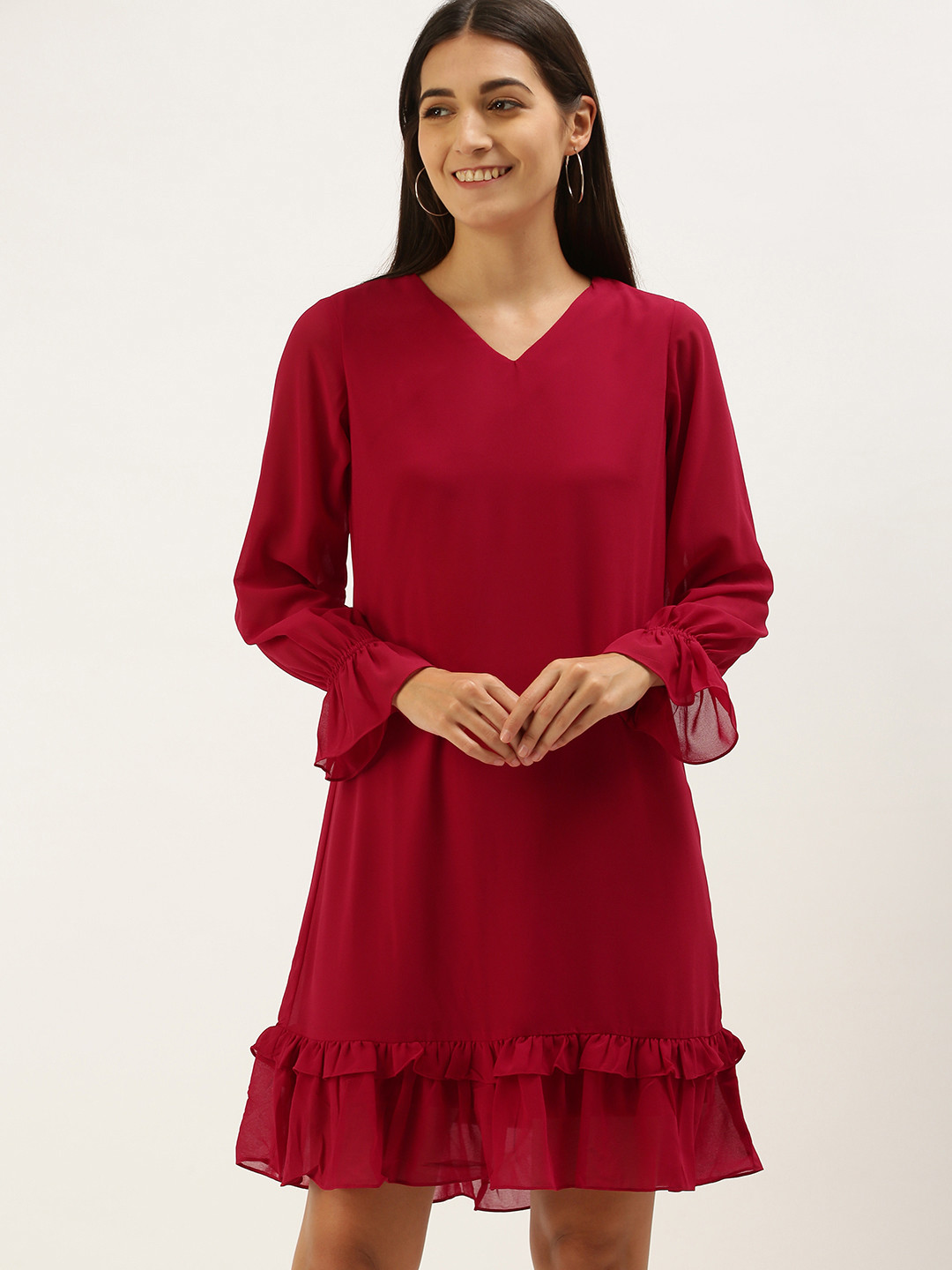 

AND Red A-Line Dress