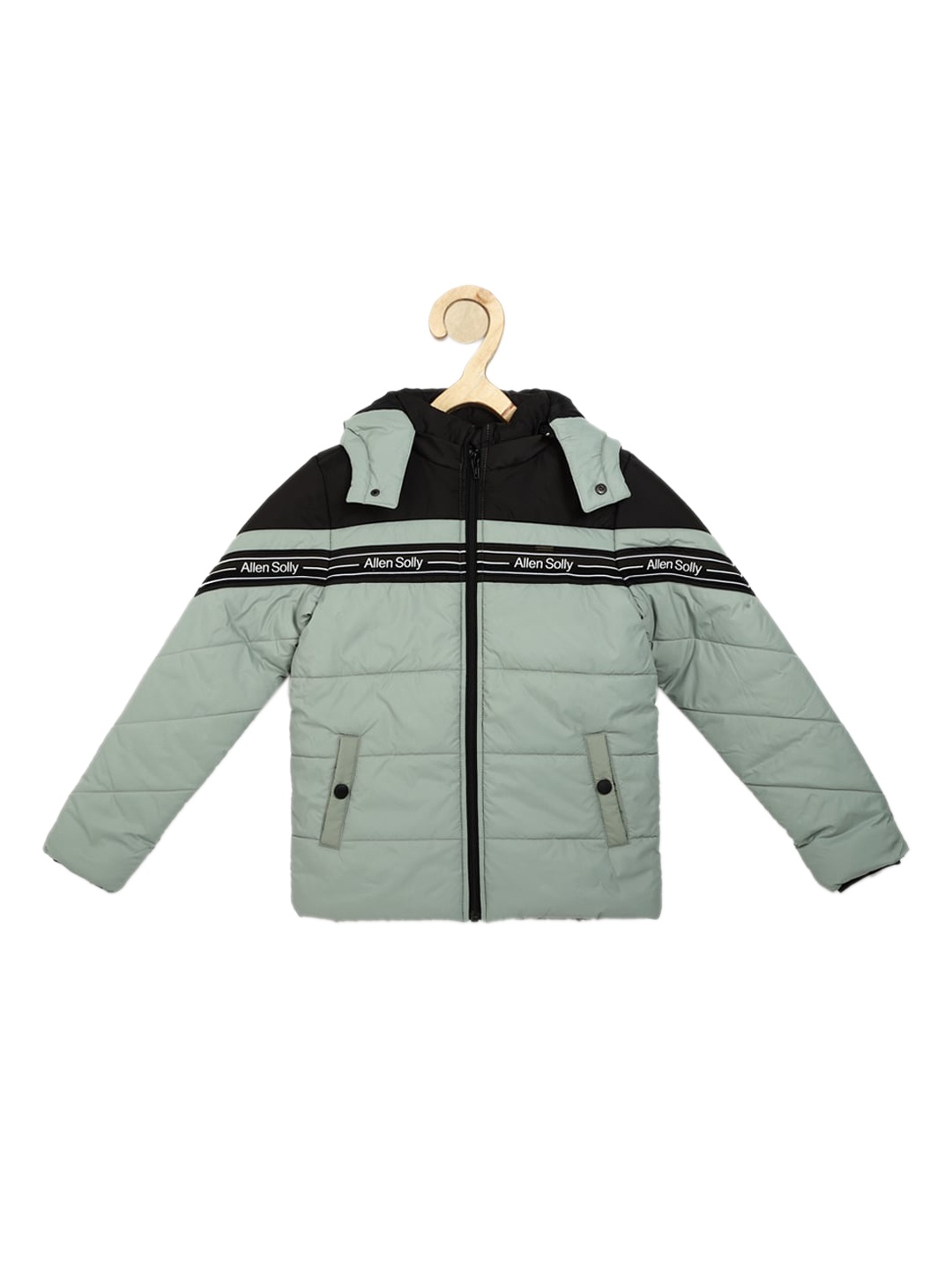 

Allen Solly Junior Boys Grey Padded Jacket with Patchwork