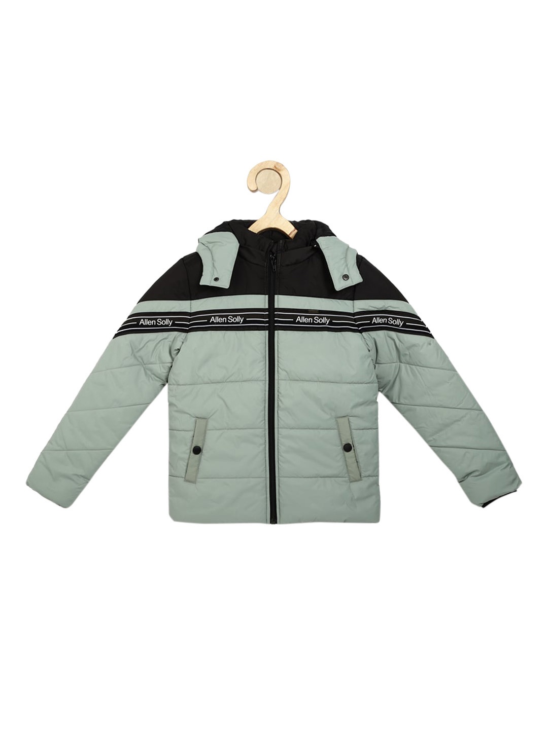 

Allen Solly Junior Boys Grey 7 Black Colourblocked Padded Jacket